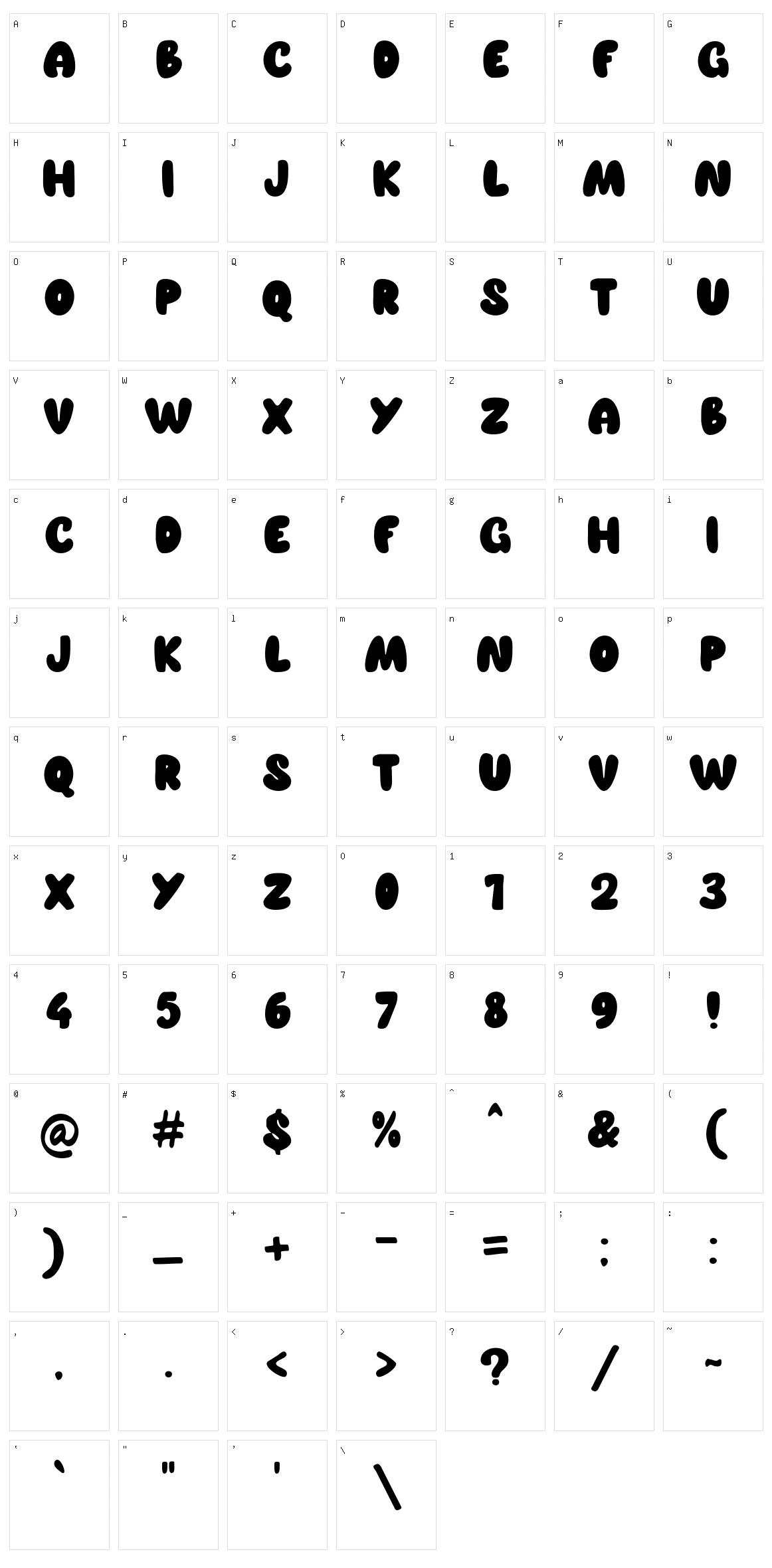 Mr. Simply Character Set