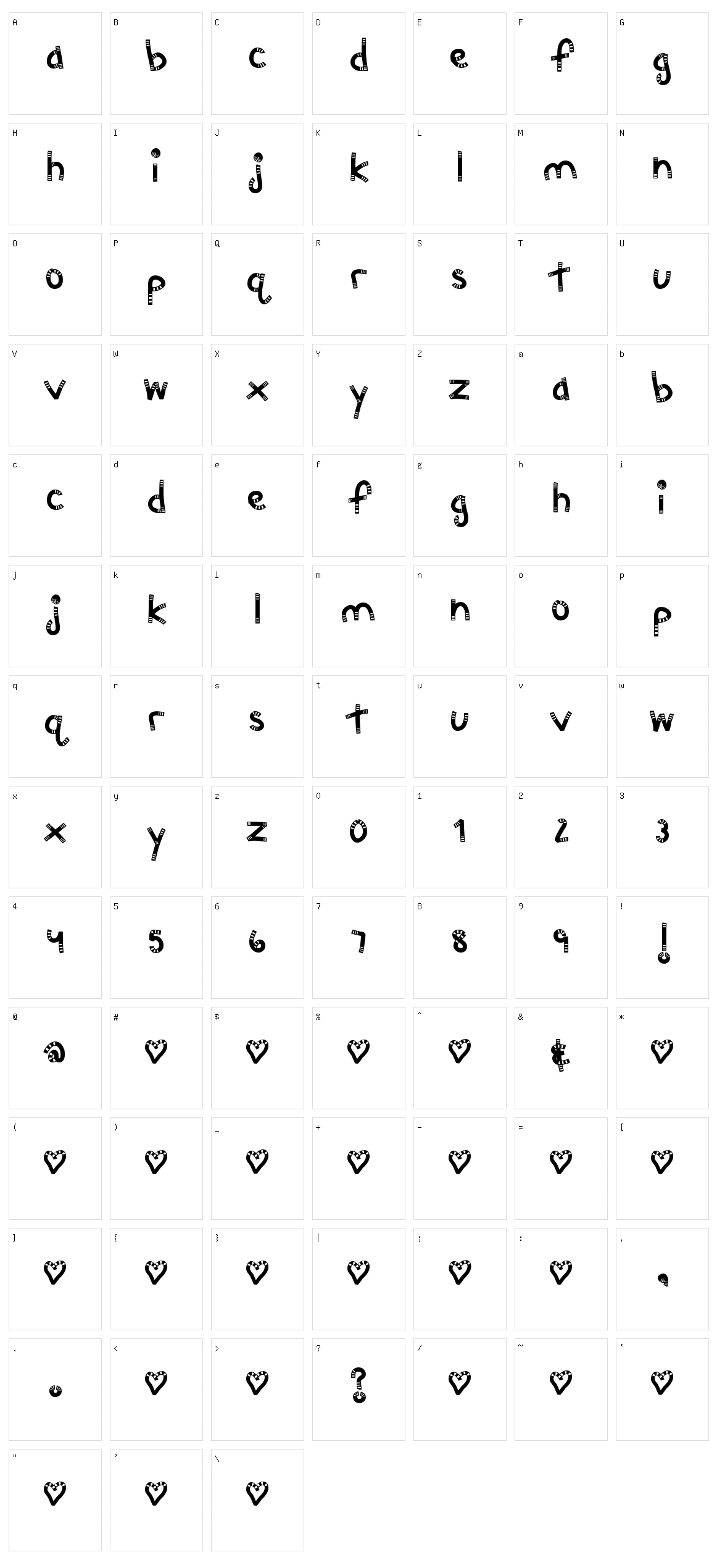 MTF Chunkie Character Set