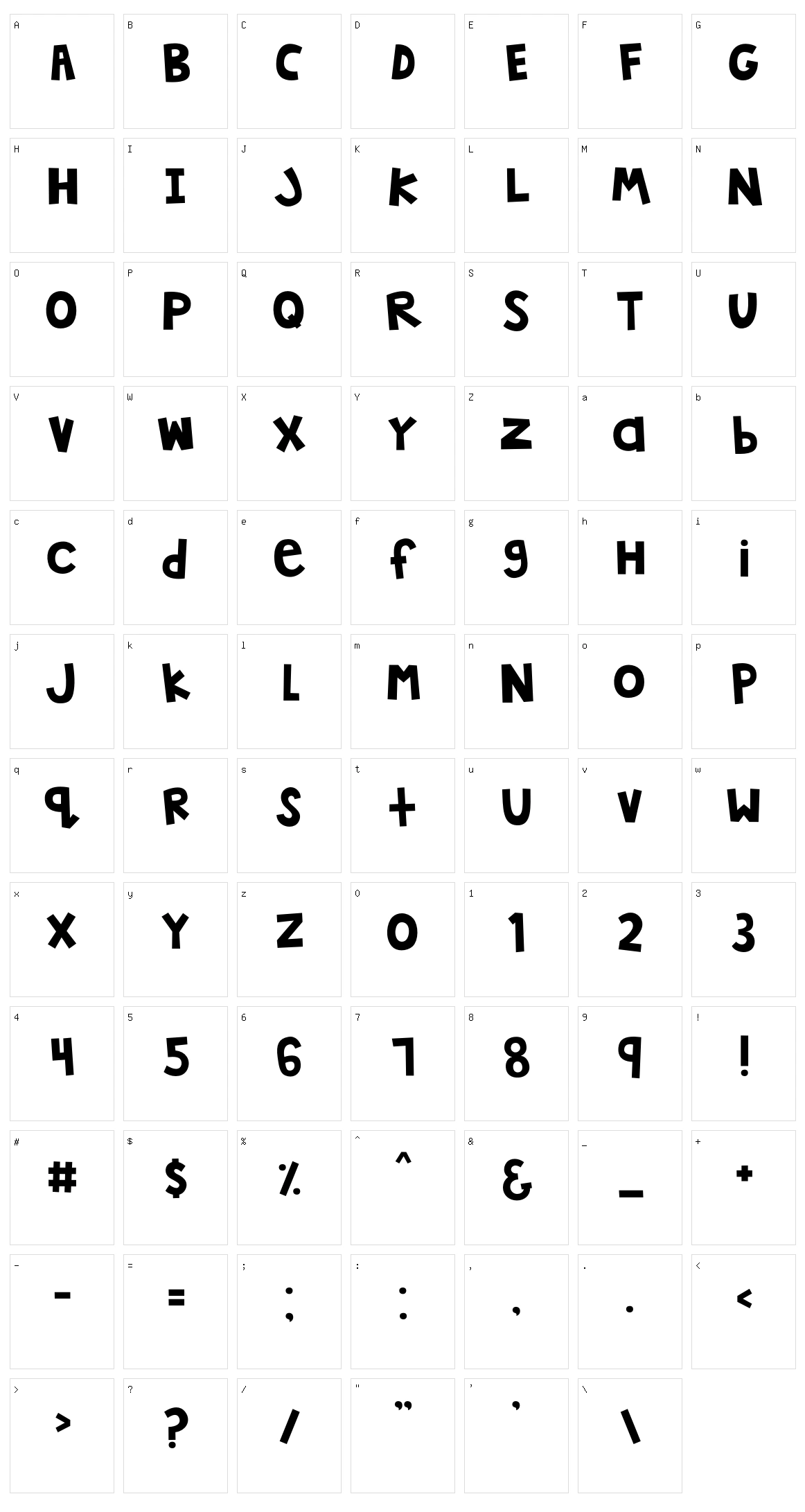 MTF Jumpin' Jack Character Set