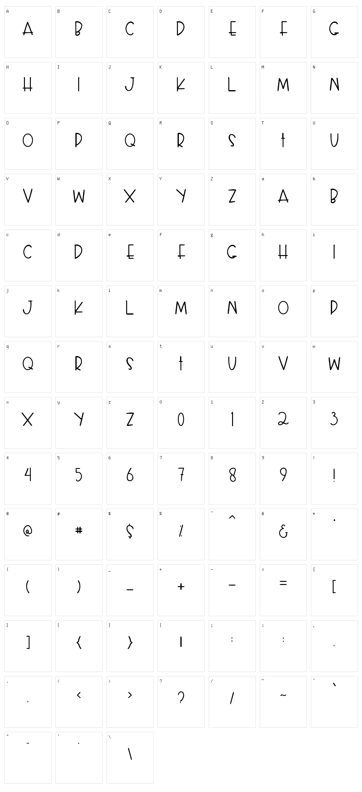 My Darling Character Set