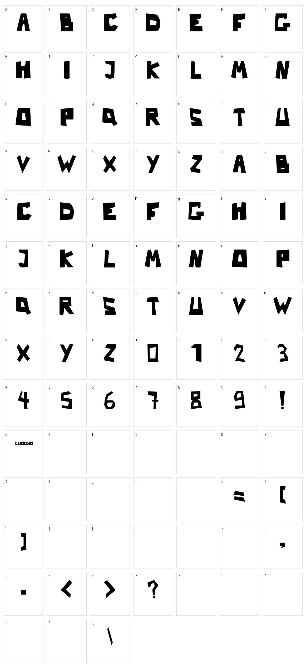 Nb Strange Character Set
