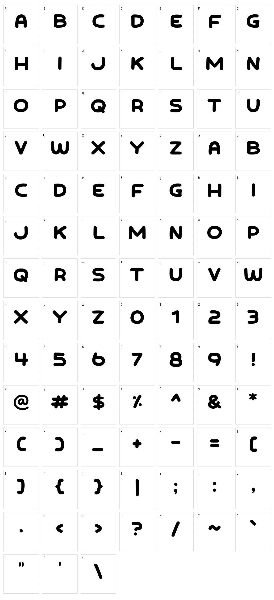 Nepoboy Character Set