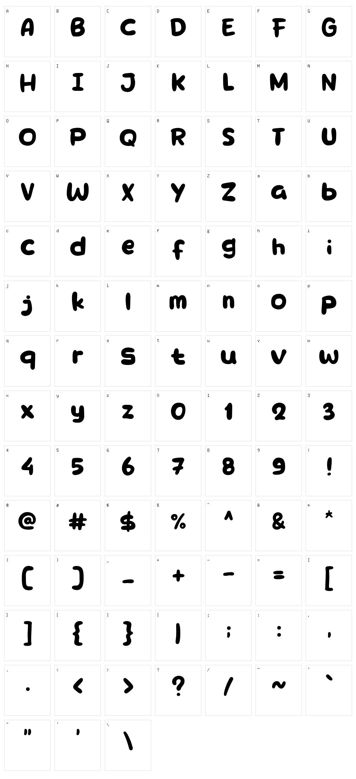 New Bread Character Set