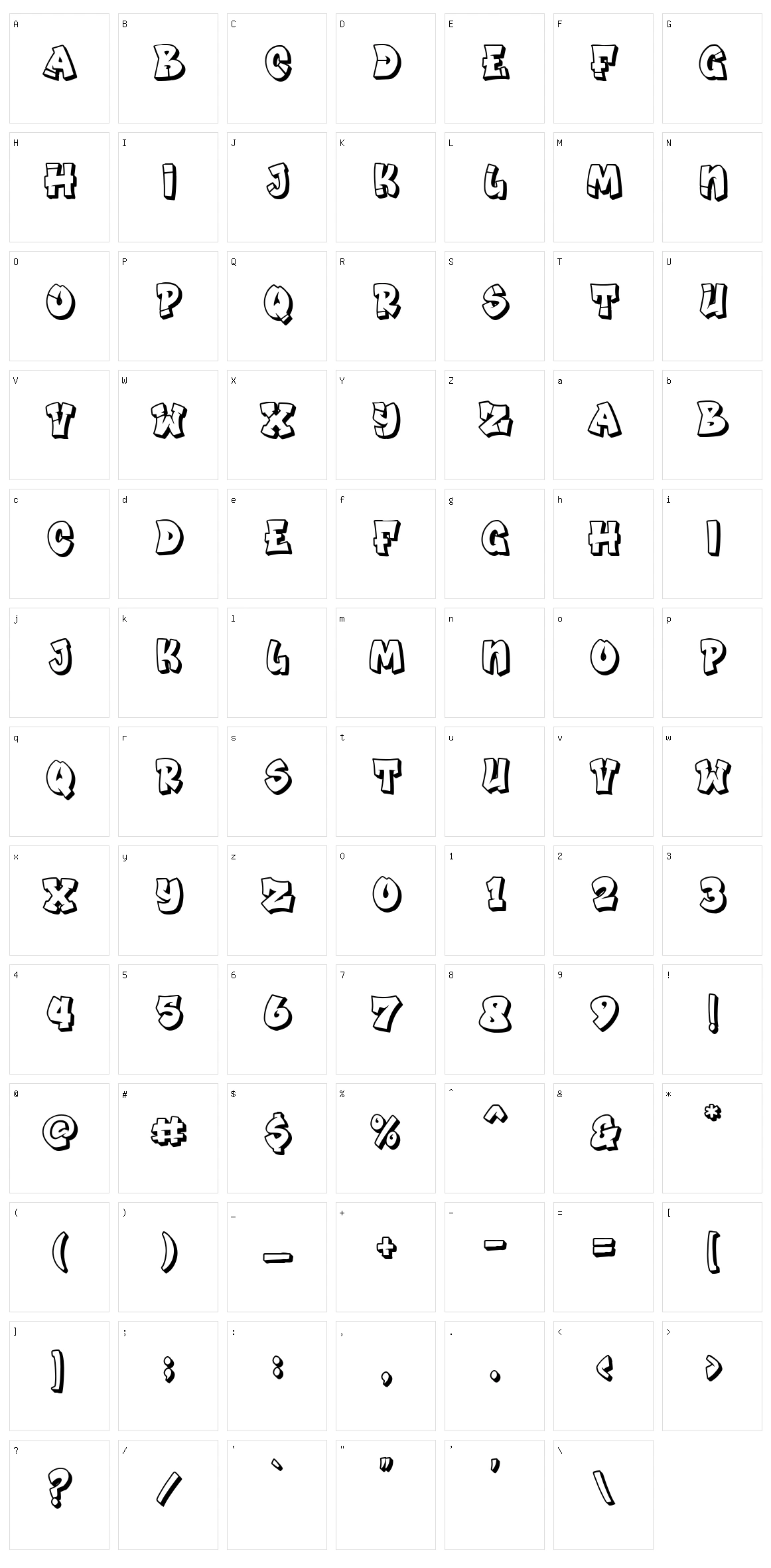 Boom Boom Character Set