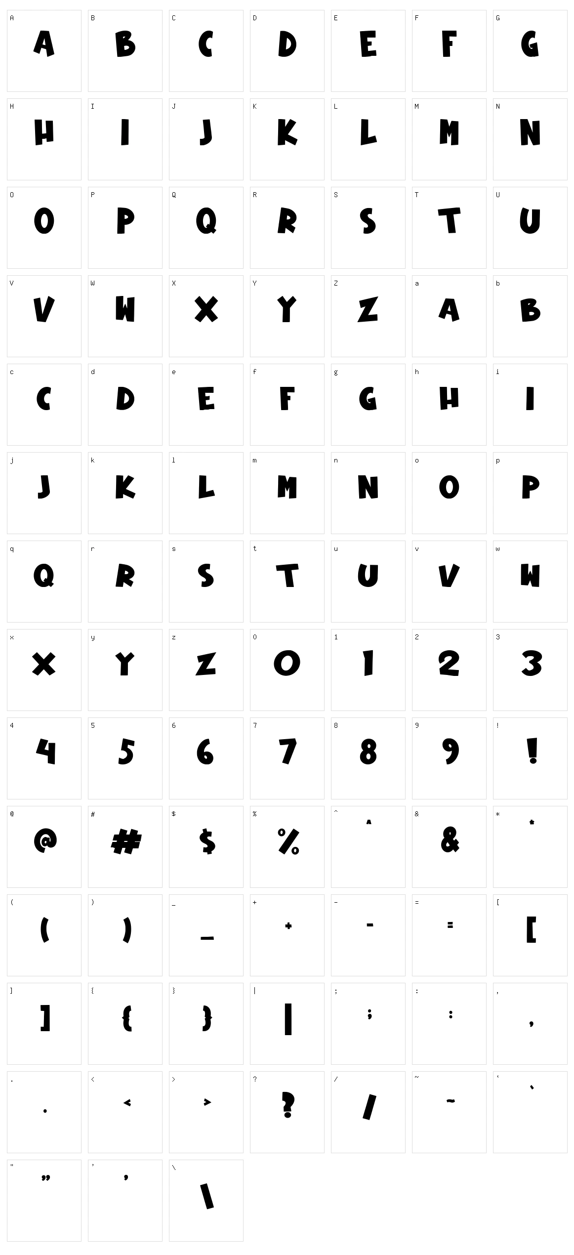 New Year Page Character Set