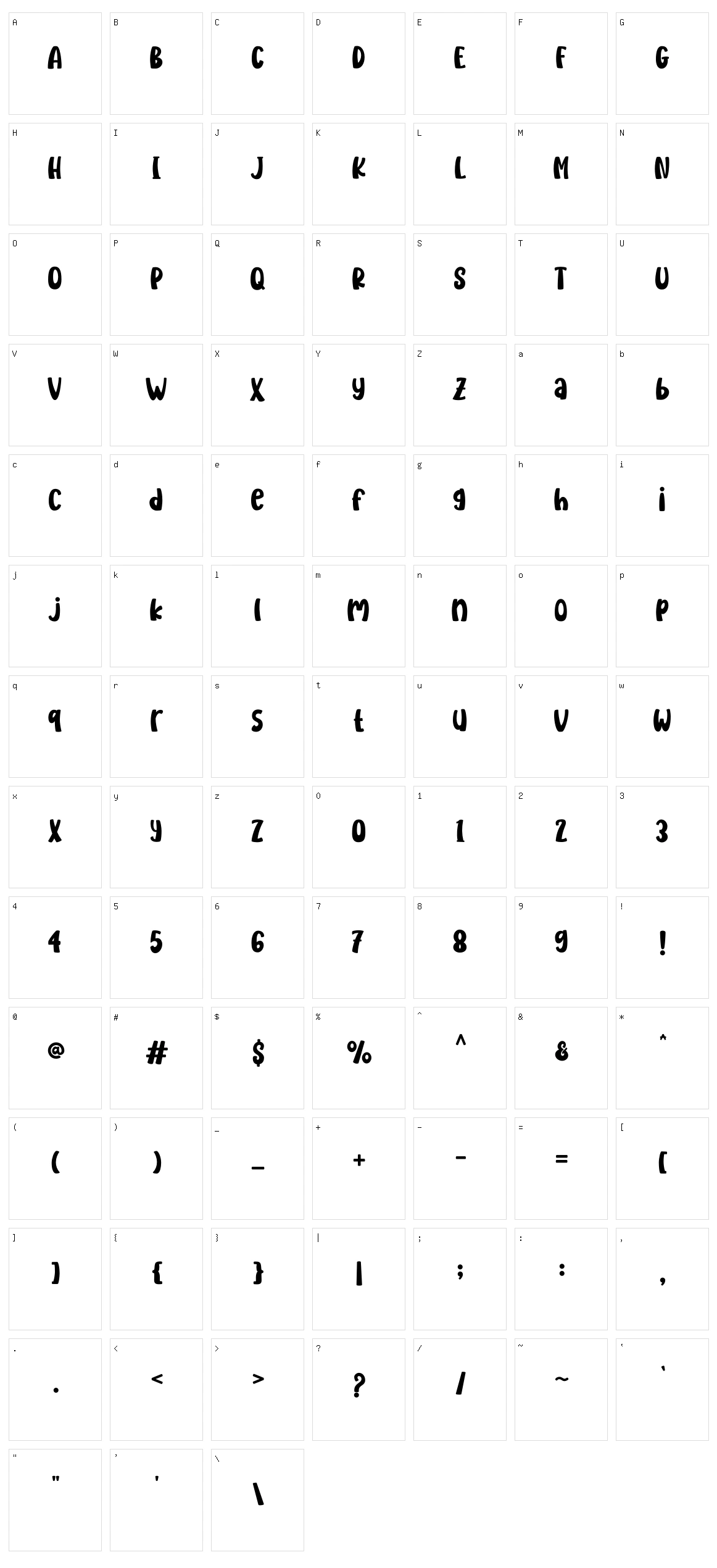 Neyra Character Set