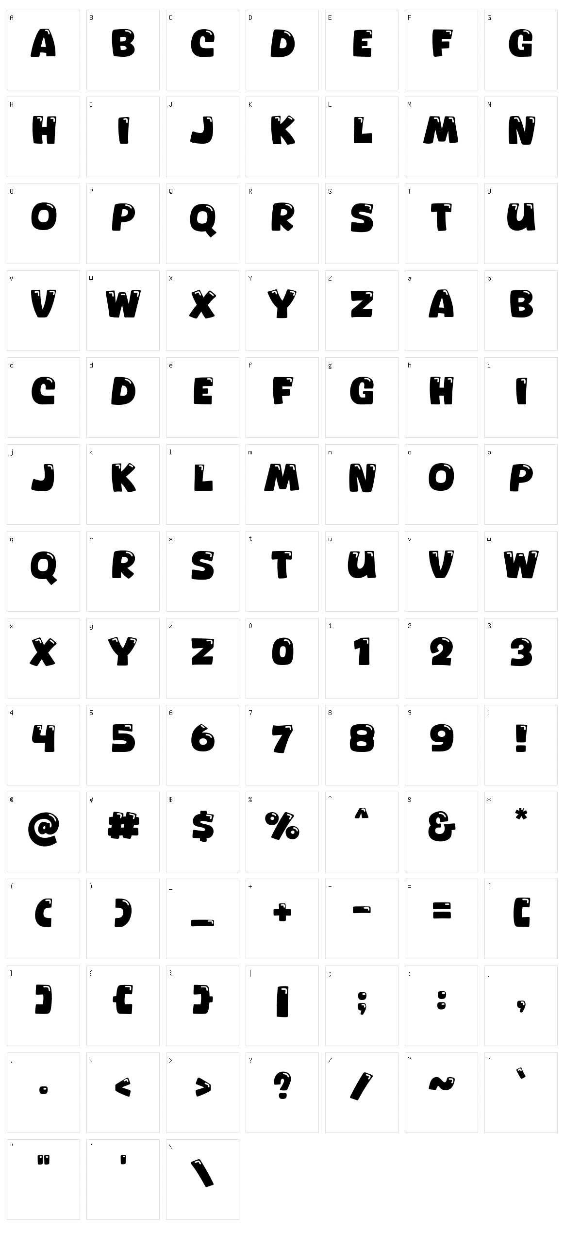 Nicolast Character Set