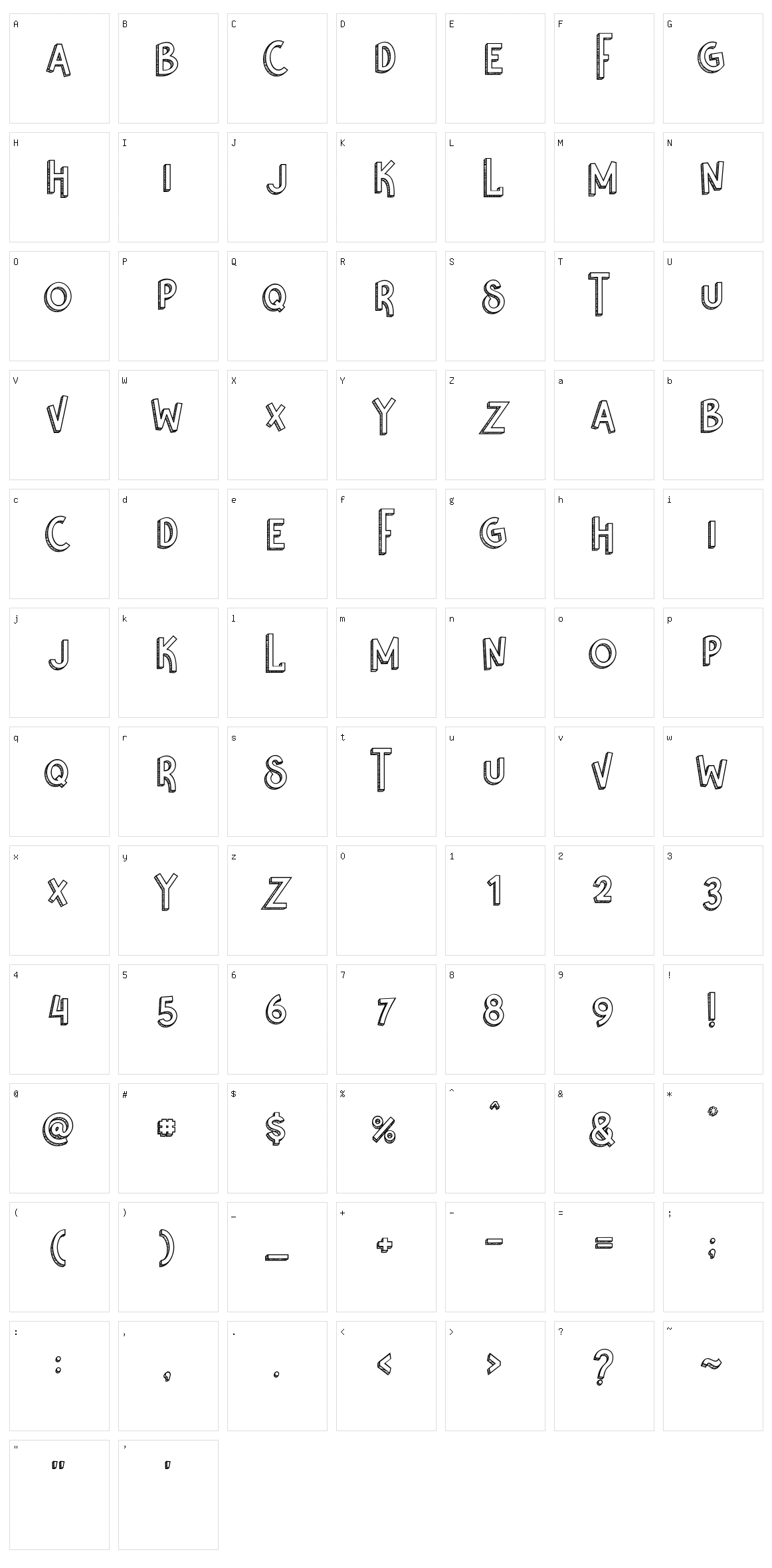 Nikolas & Pine Character Set