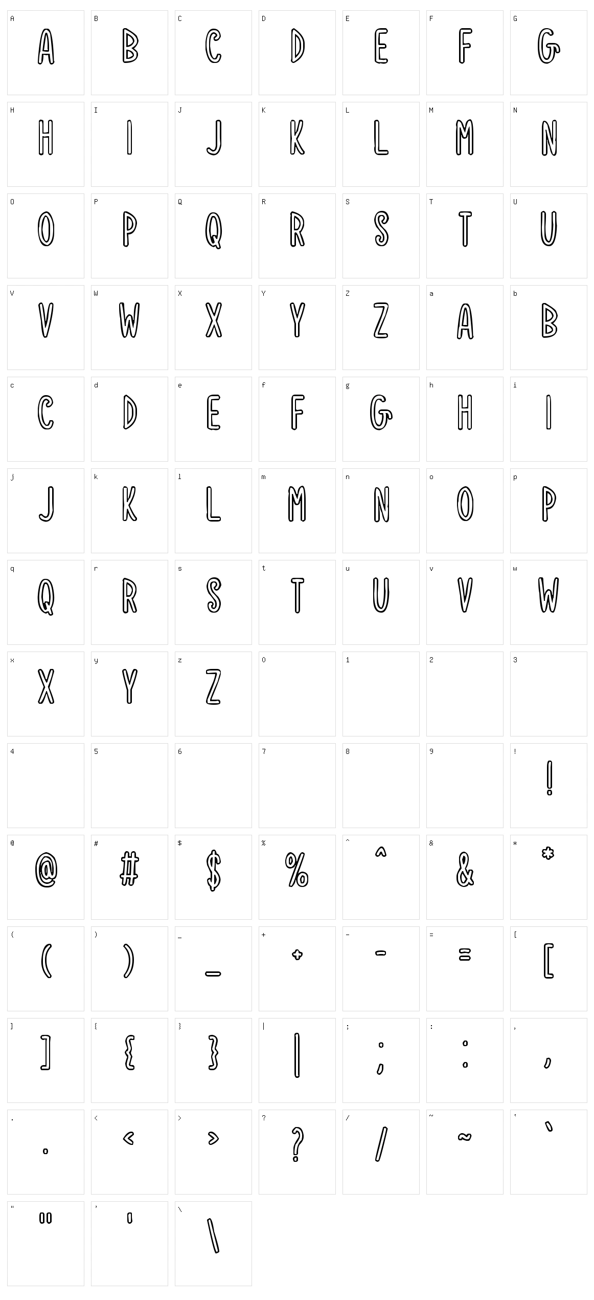 Notice Things Character Set