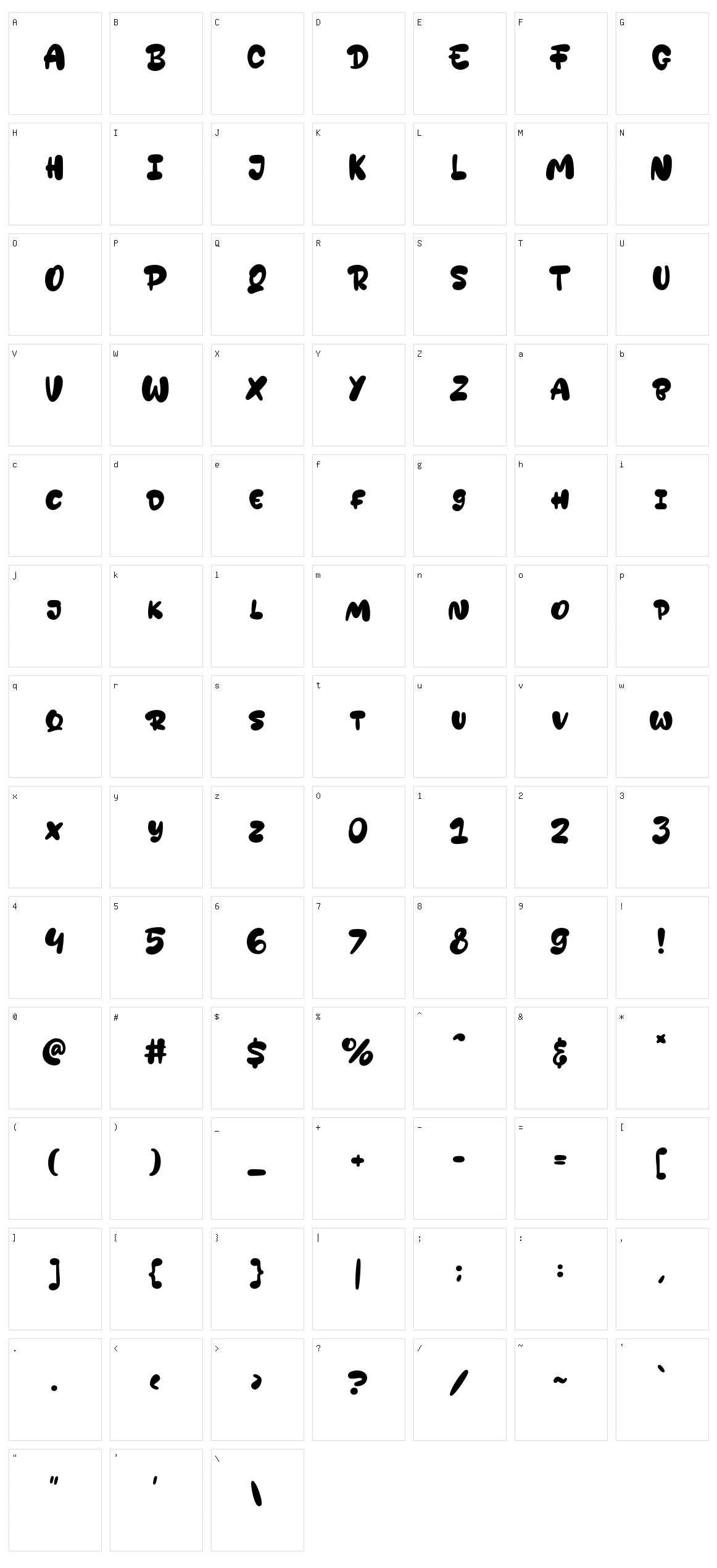 Nugget Character Set