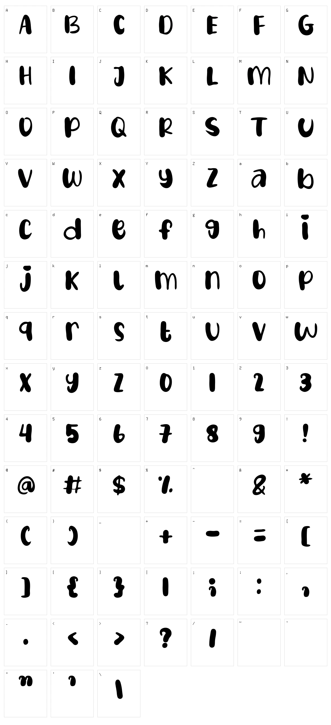 Oktober Character Set