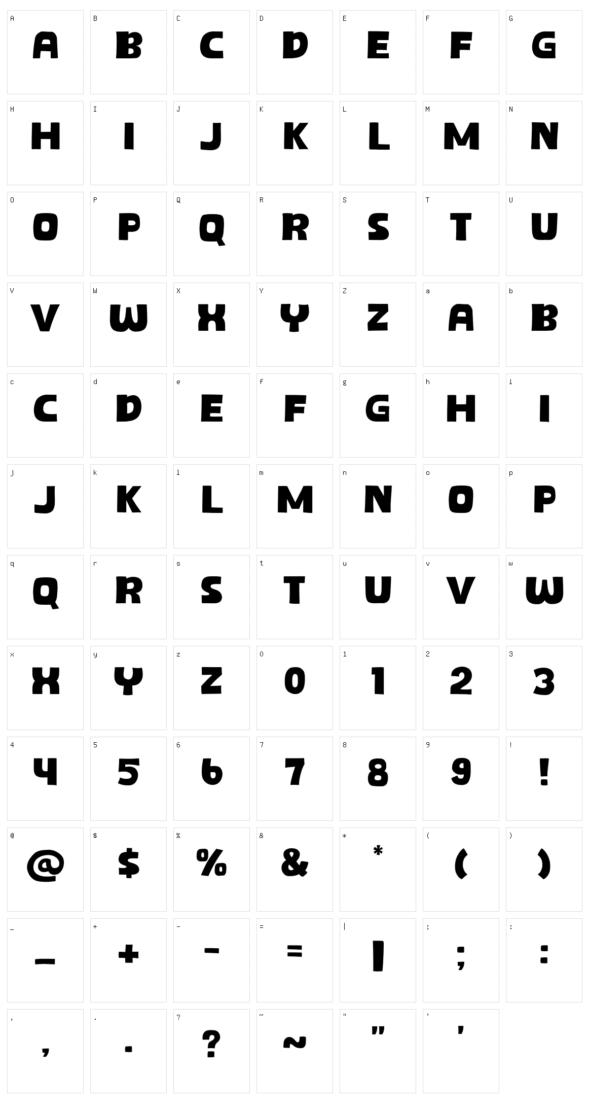 Orange Style Character Set