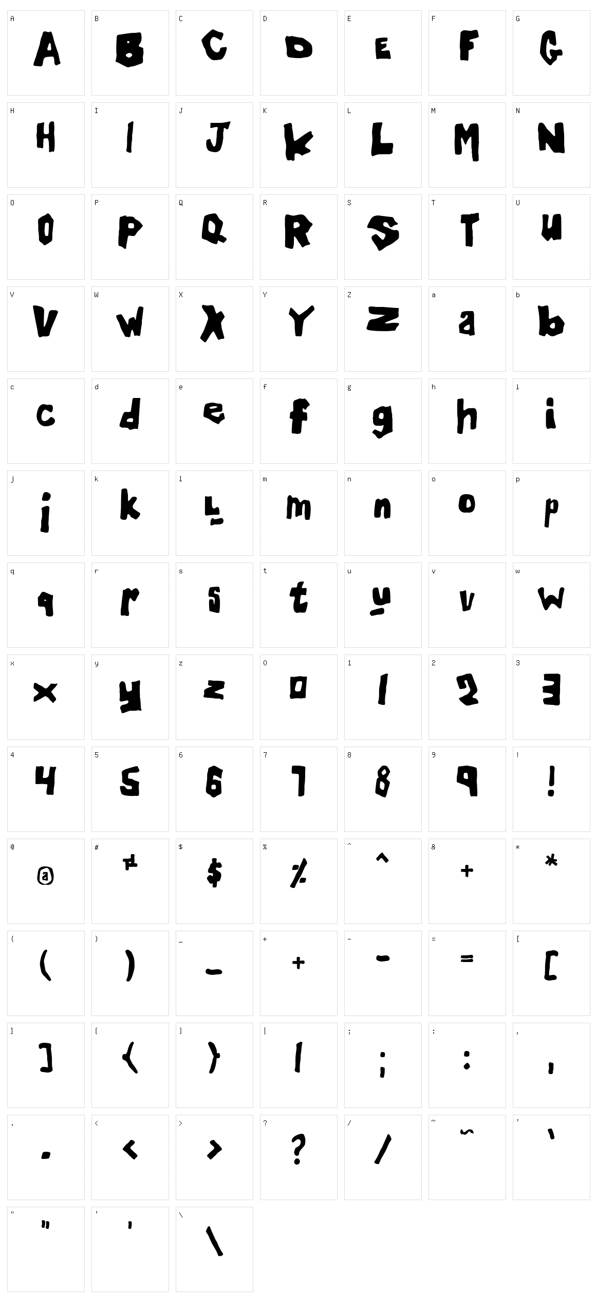 Orgy Character Set