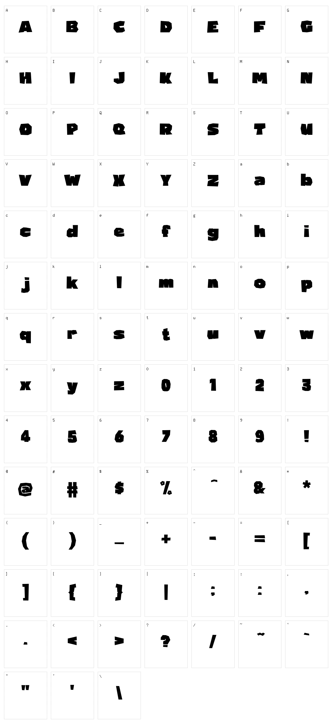 Osmanthus Character Set
