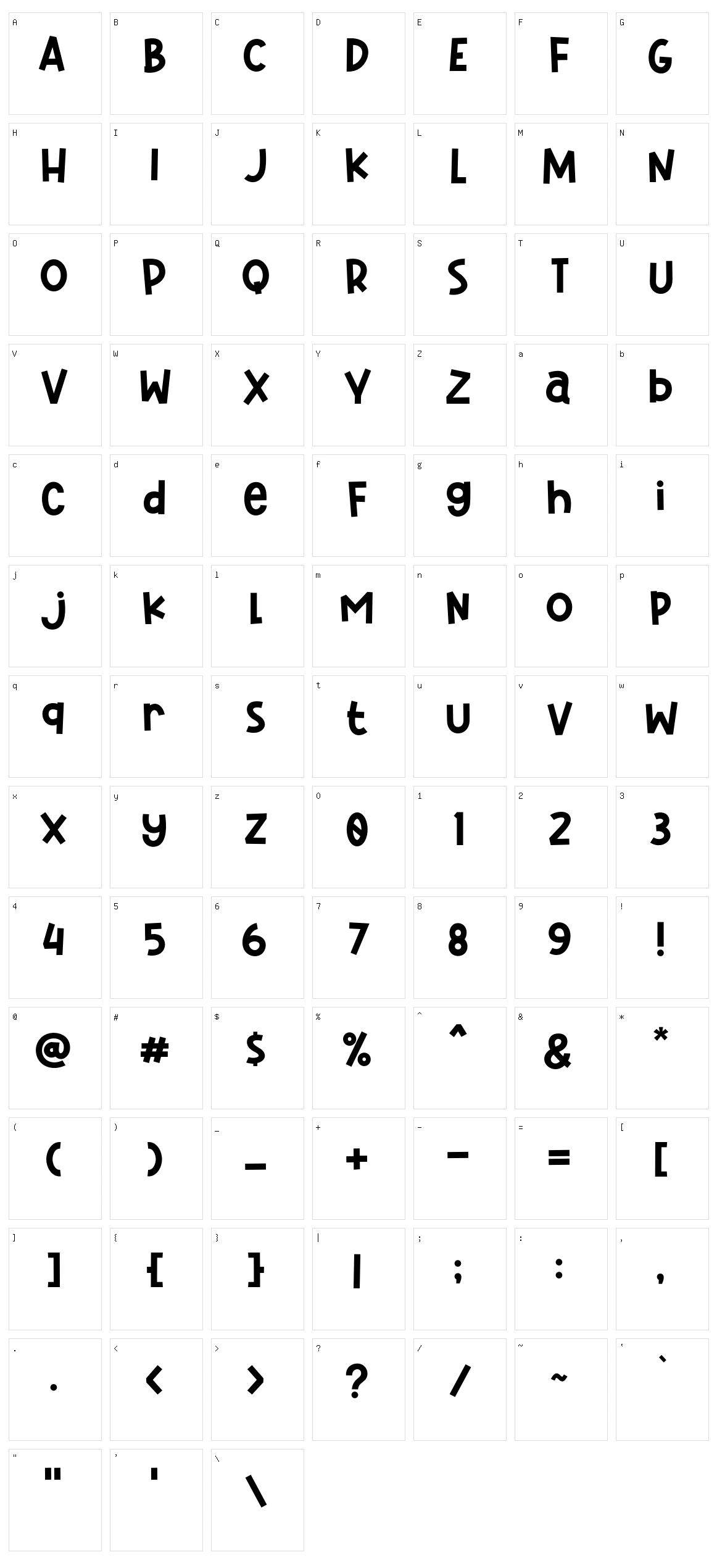 Pamit Character Set