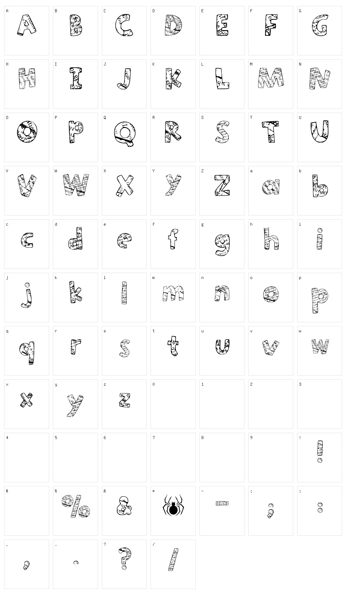 Paper-Mache Character Set