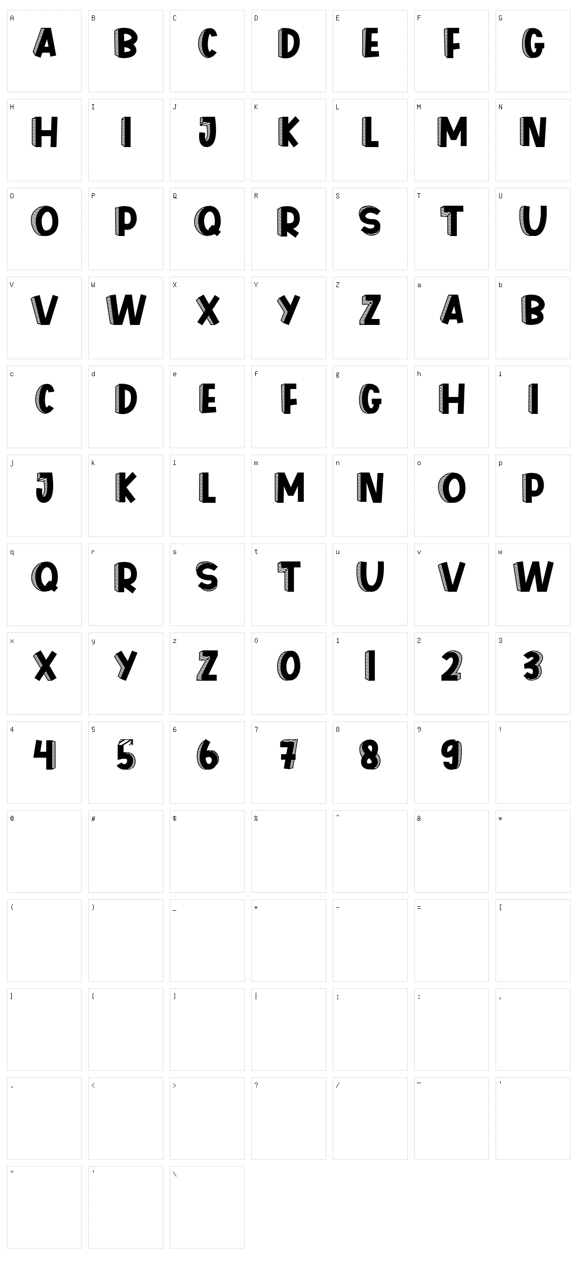 Paradox Character Set