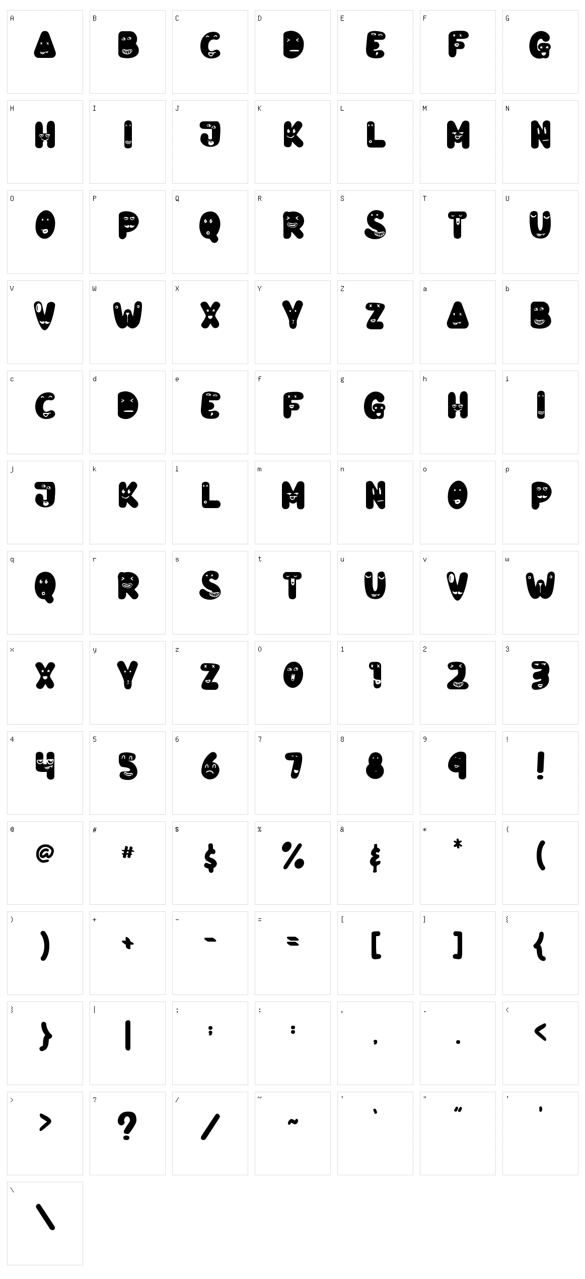 Petite Smile Character Set