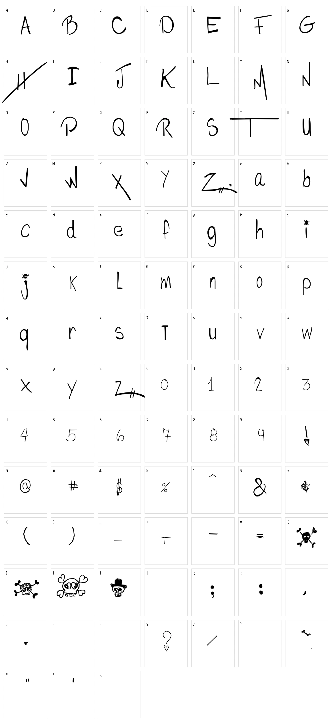 PhilomÃ¨ne & Ephrem Character Set