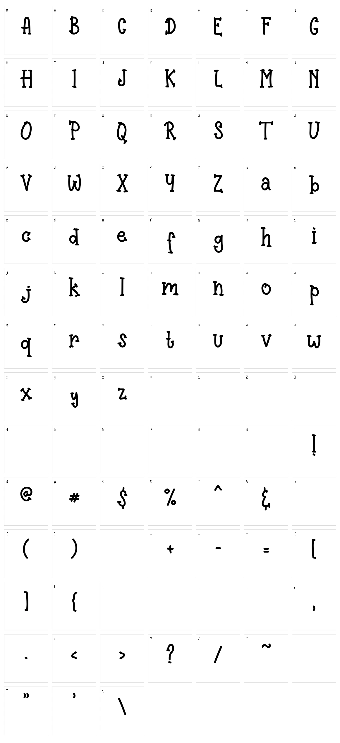 Pinnocio Character Set
