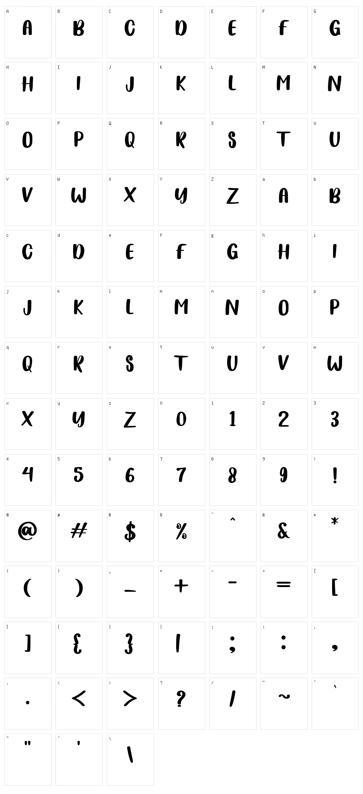 Play Flolalia Character Set