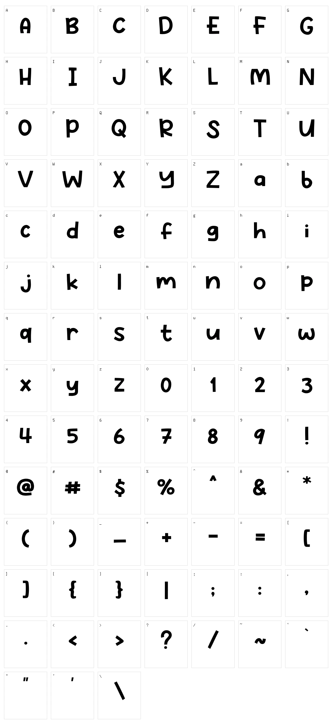 Playfulist Character Set