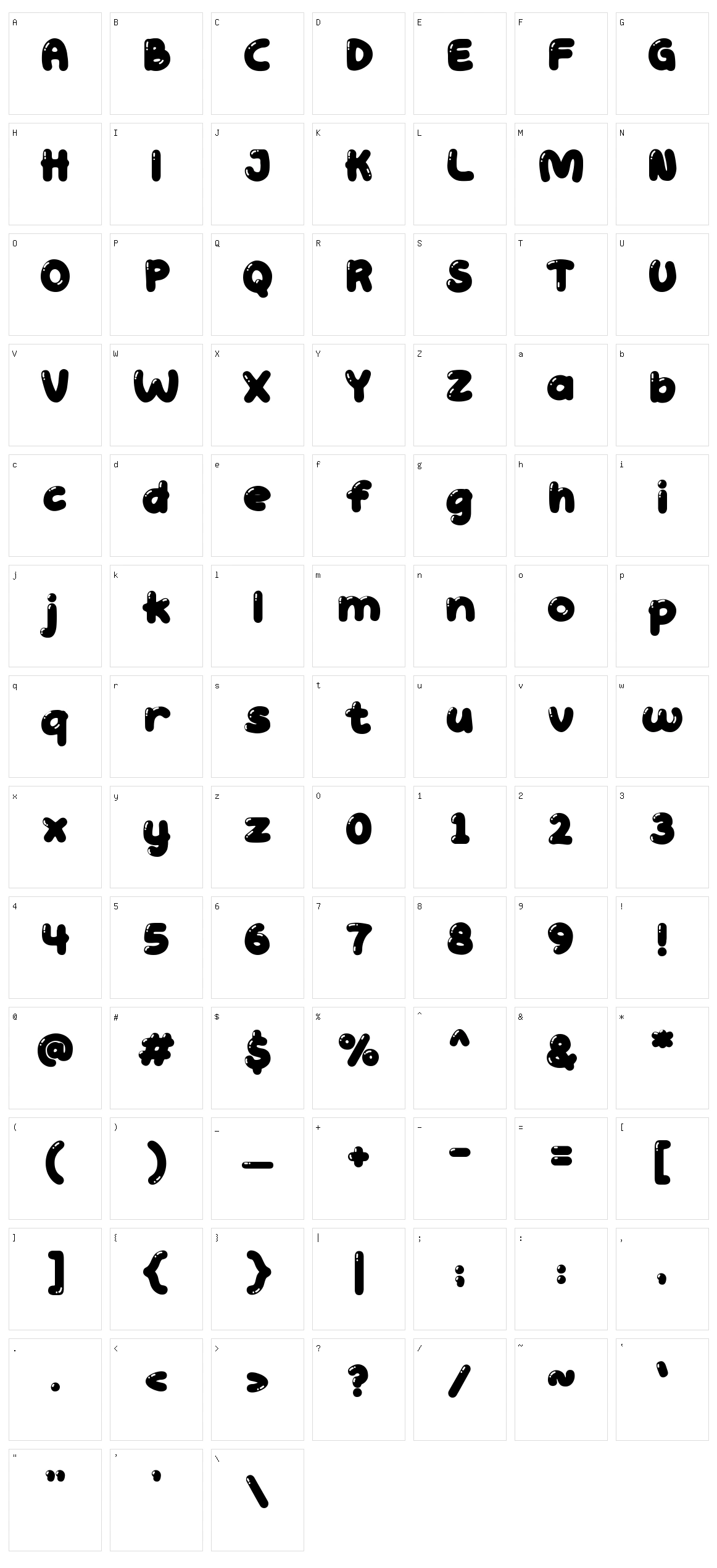 Playground Character Set
