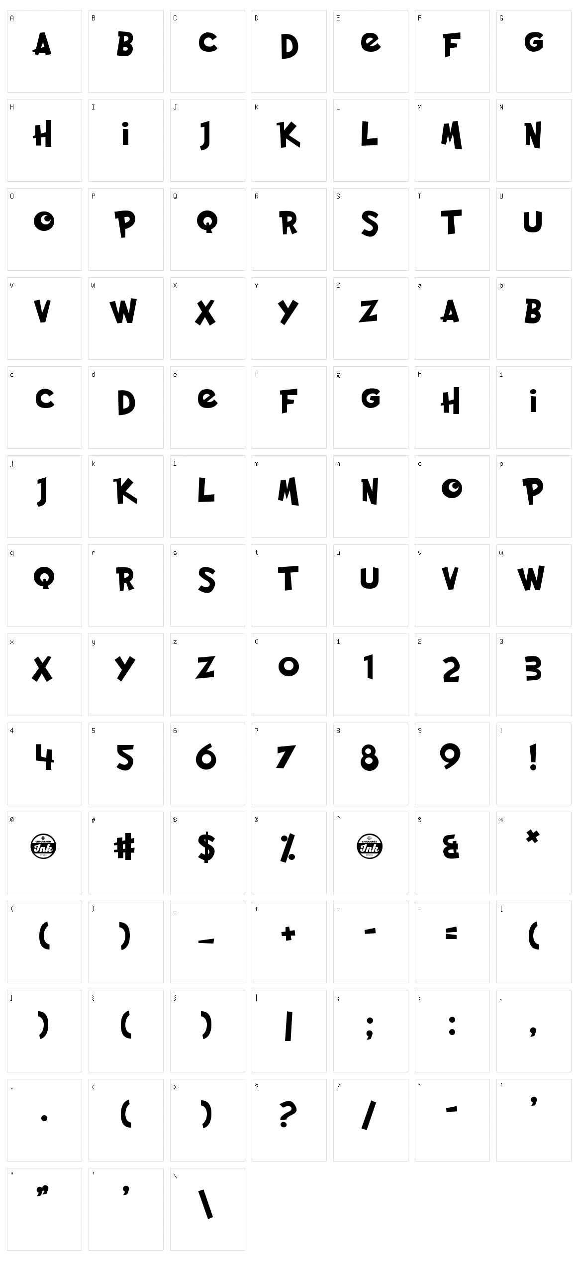 Pocket Monk Character Set