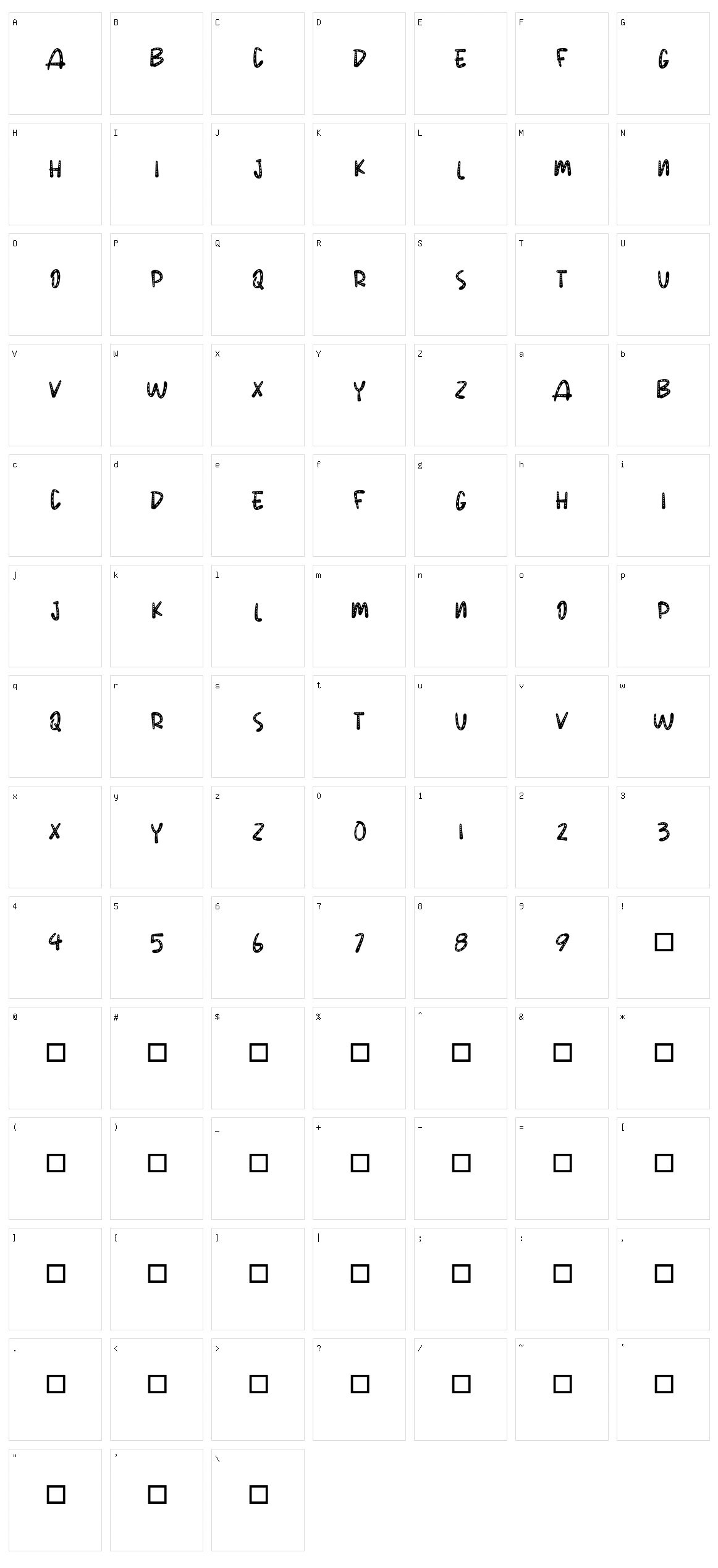 Polkandot Character Set