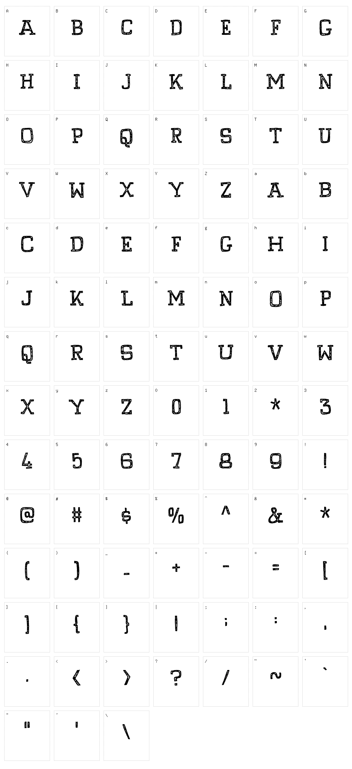 Pompelmus Crispy Character Set