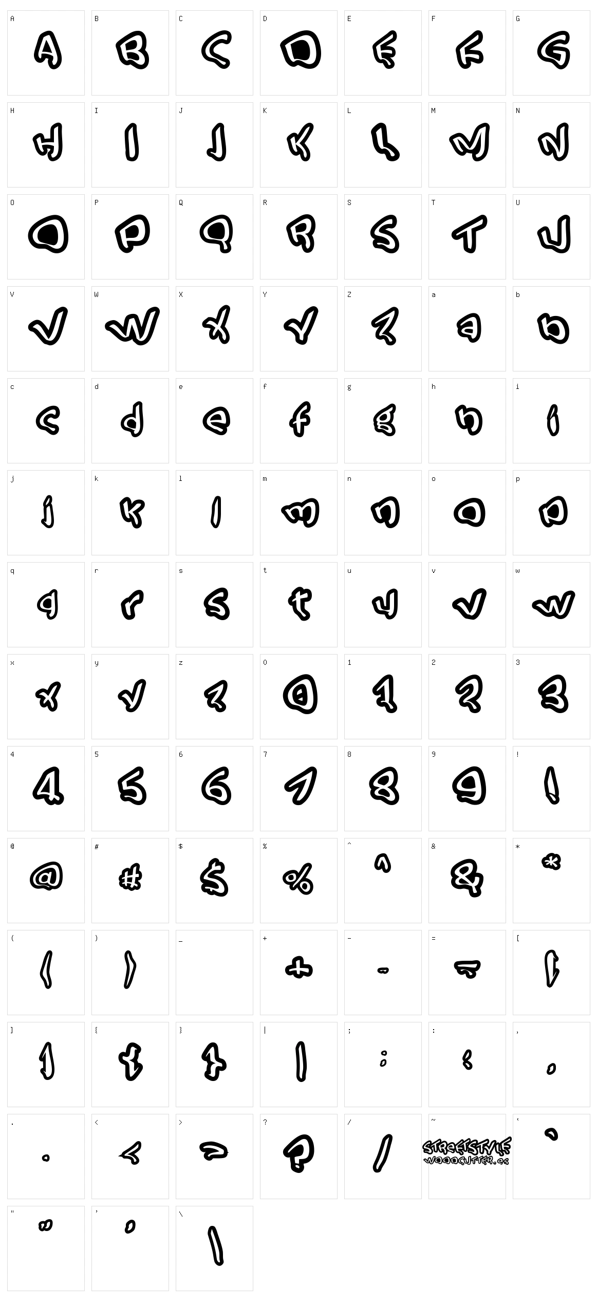 Street Style Character Set