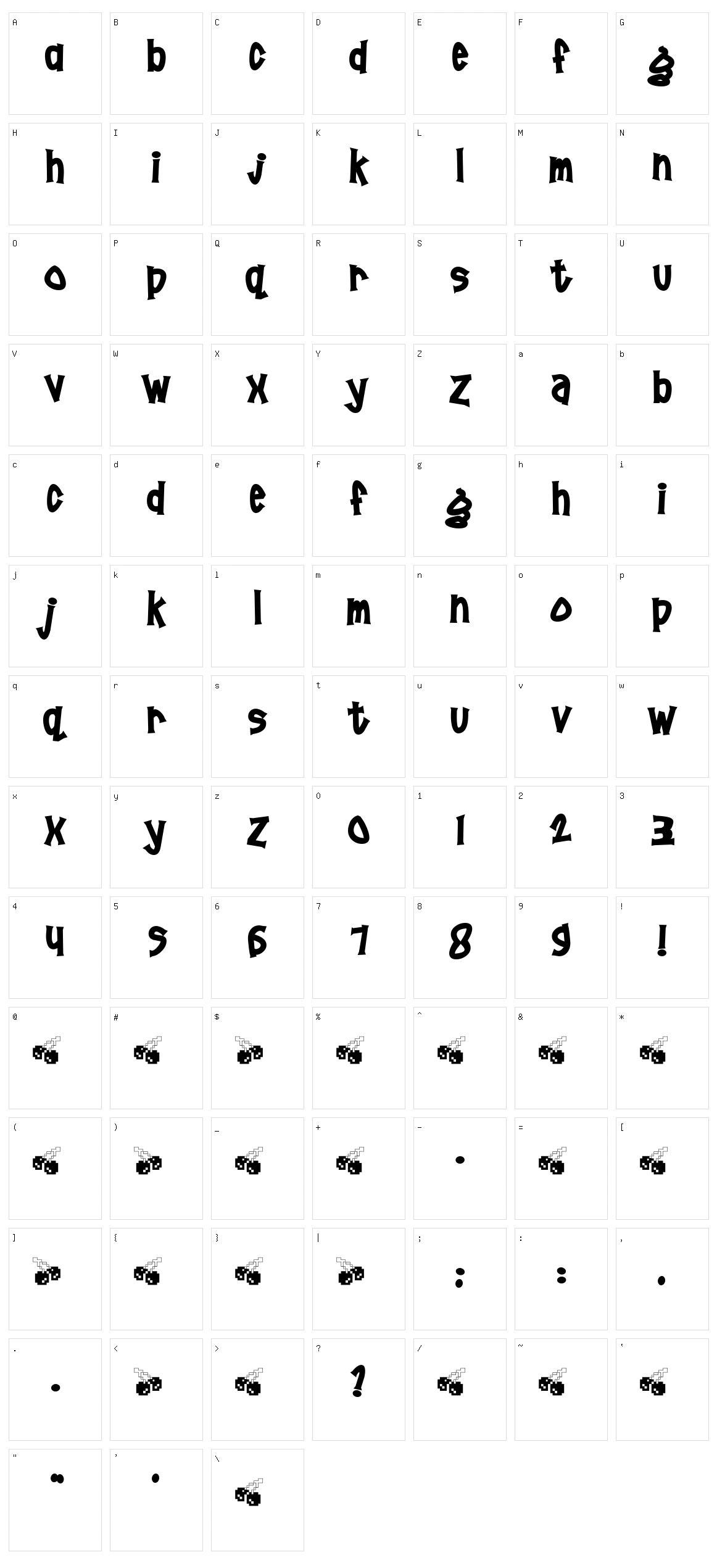 Pornhut Character Set