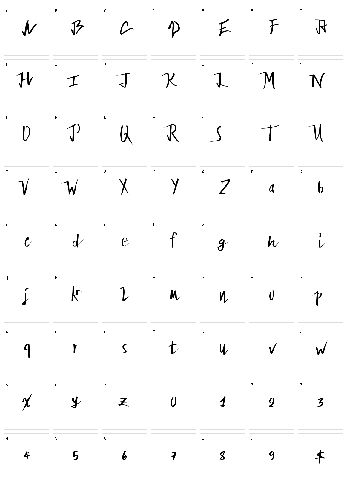 Fair Banks Character Set