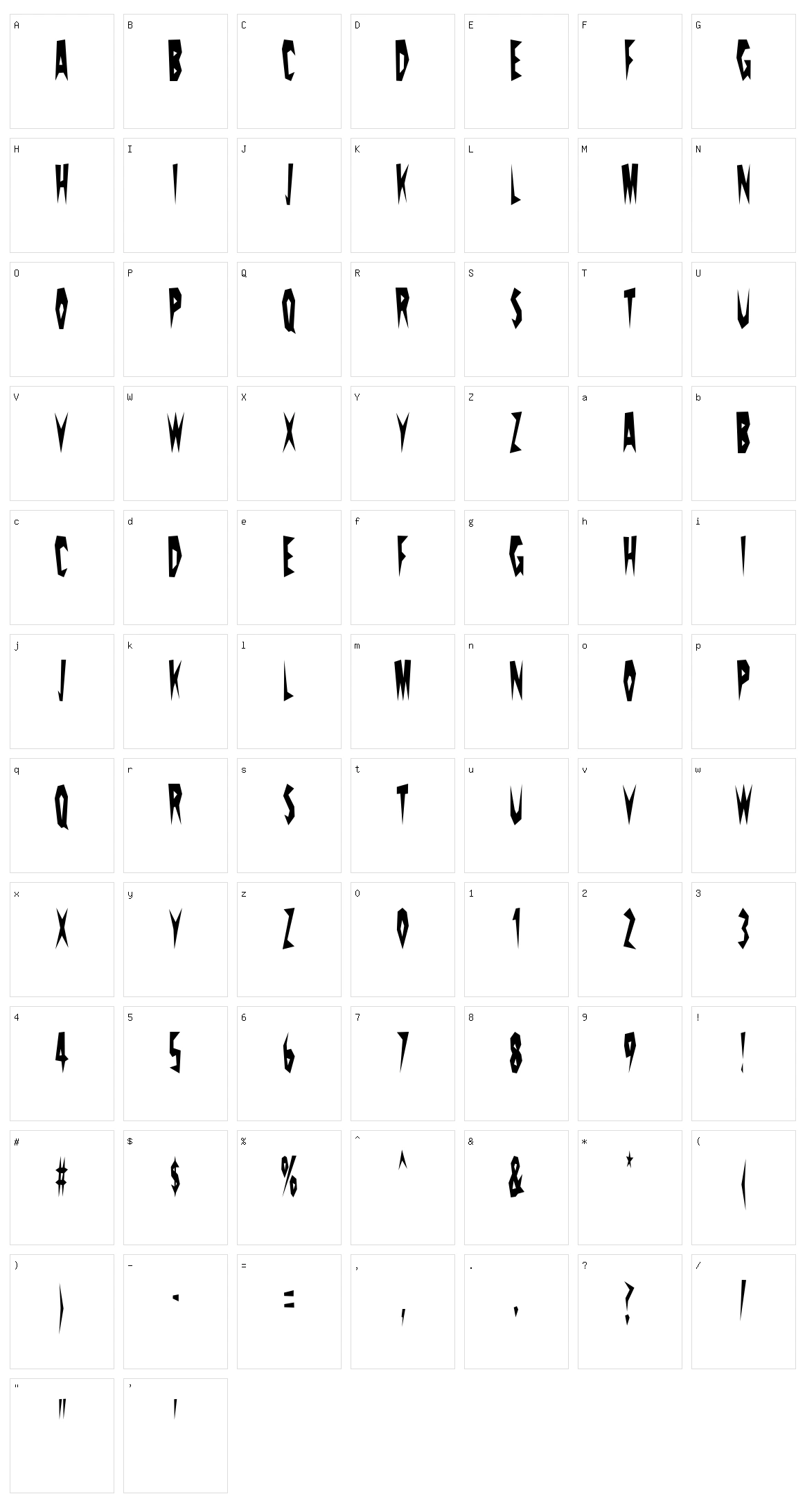 Prickly Pear Character Set
