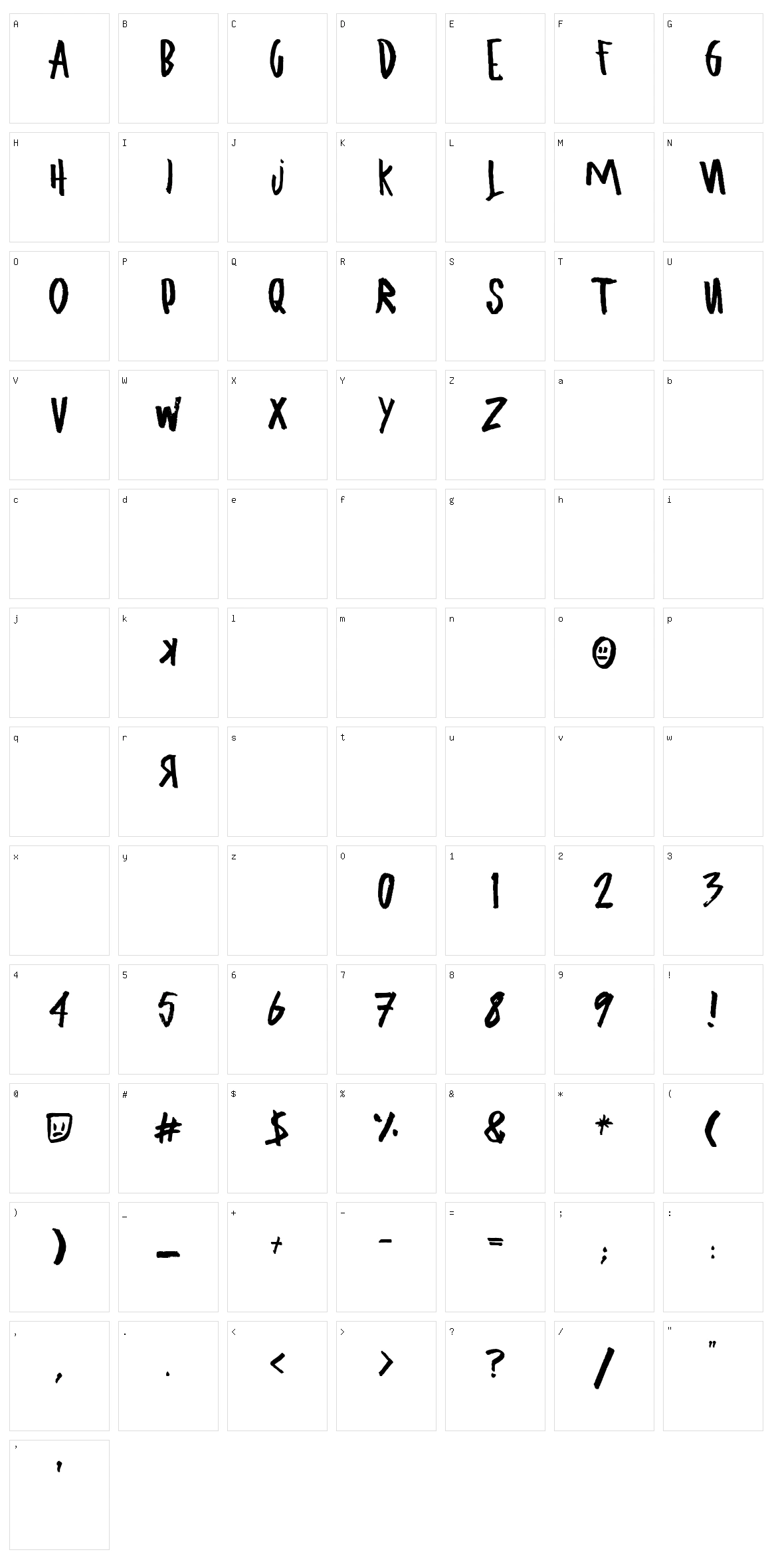 Ugly Boy Character Set