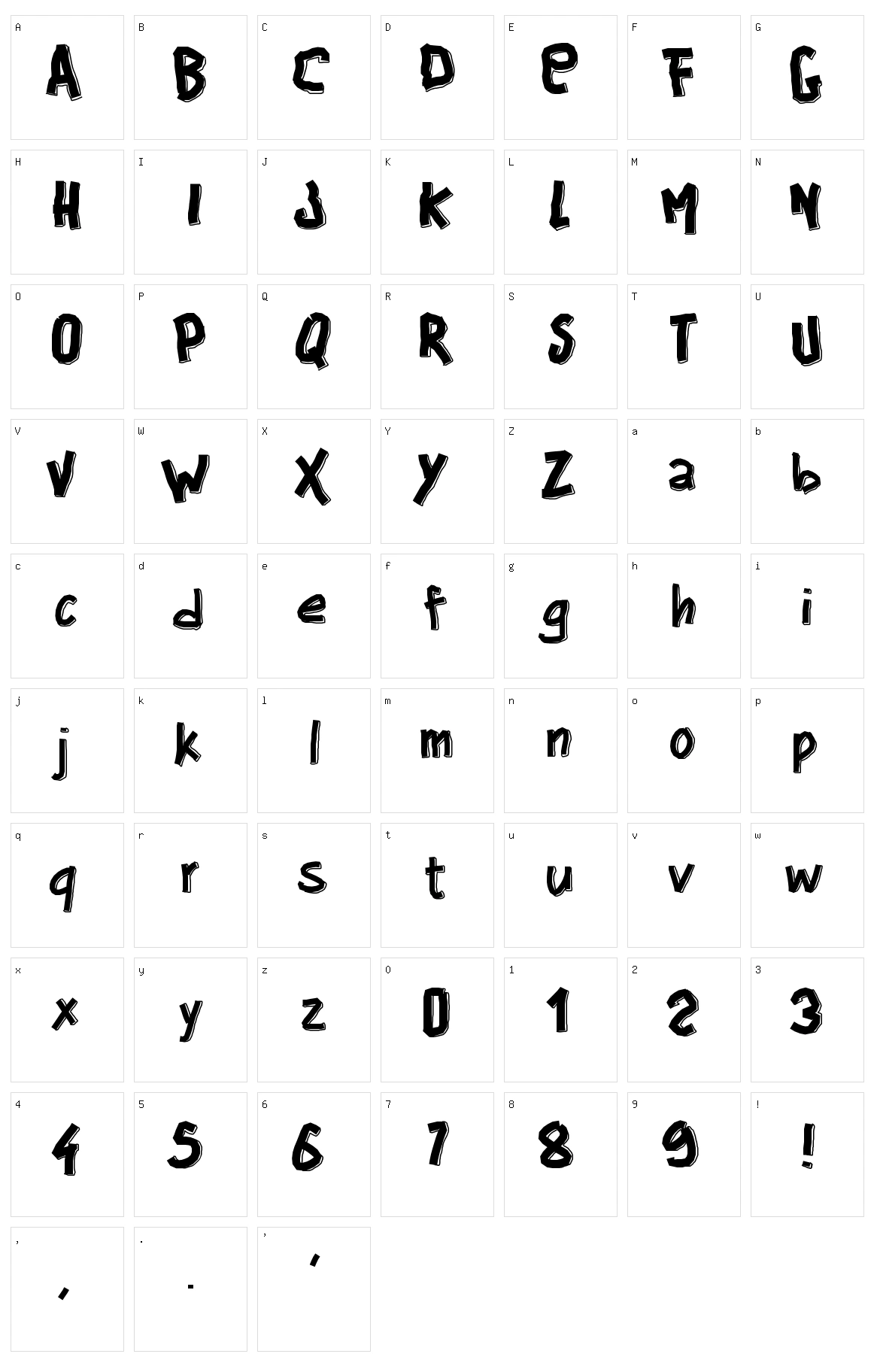 PW Big Blocks Character Set