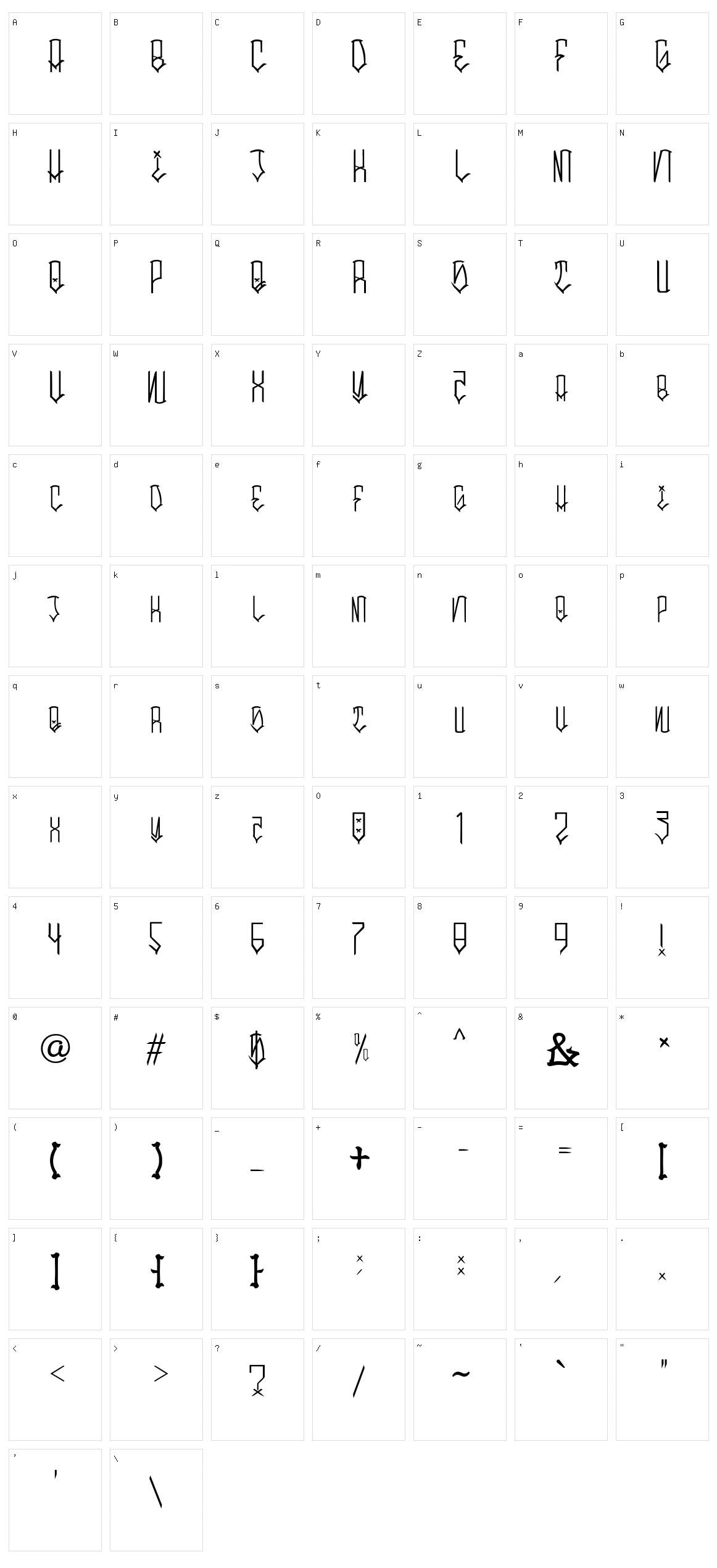 Sleepy Mano Character Set