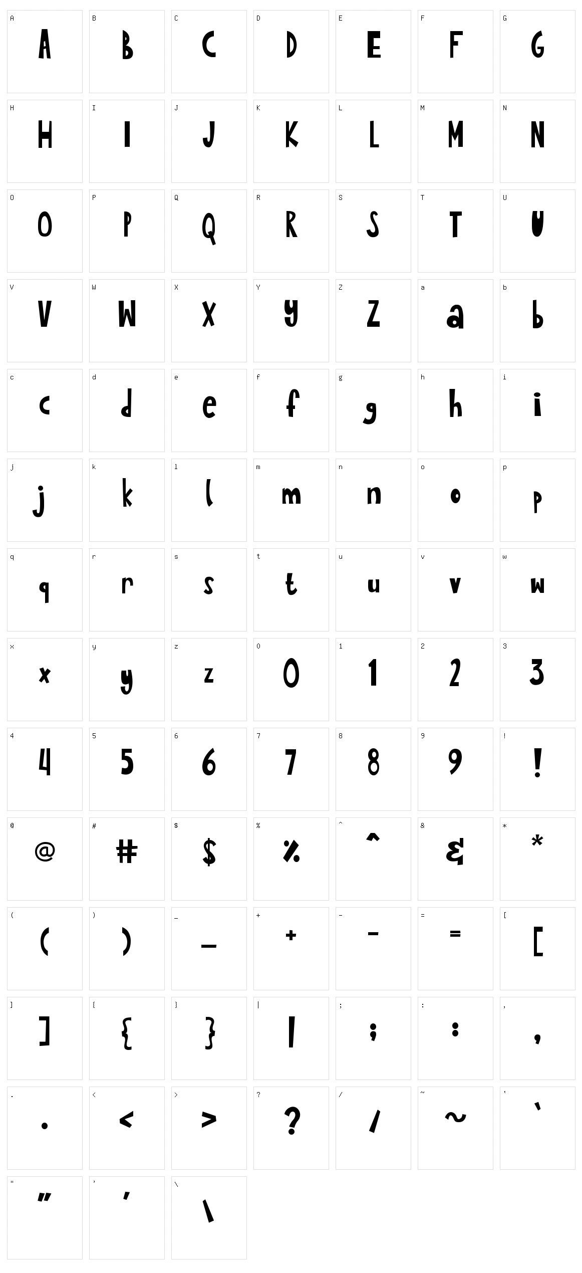 Quirki Scandi Character Set