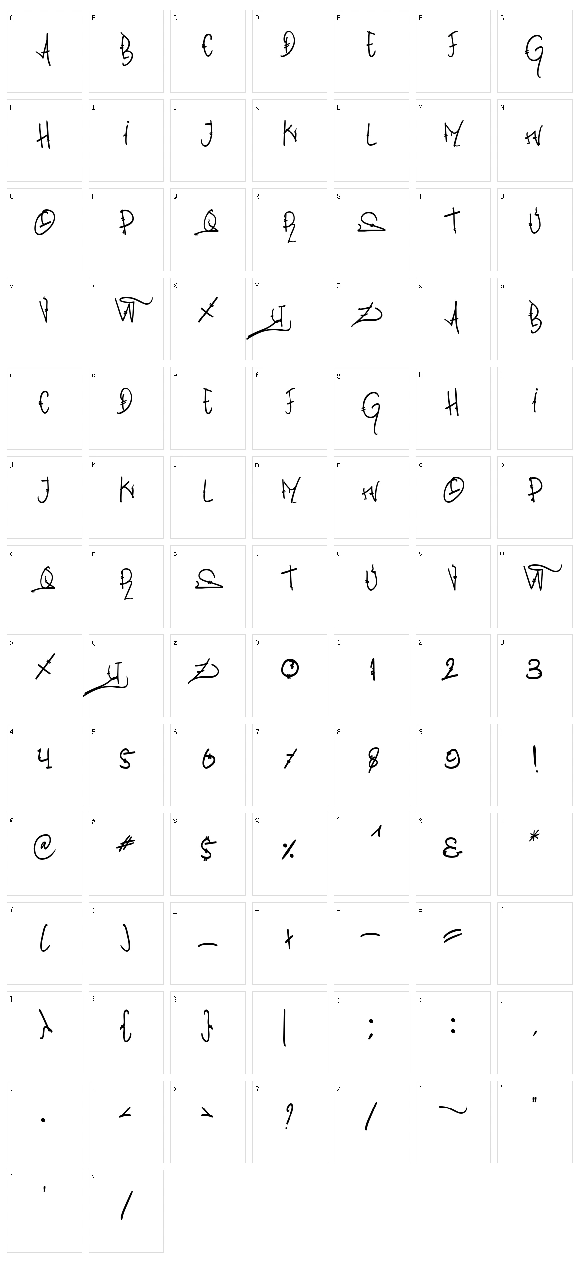 Street Of Zeus Character Set