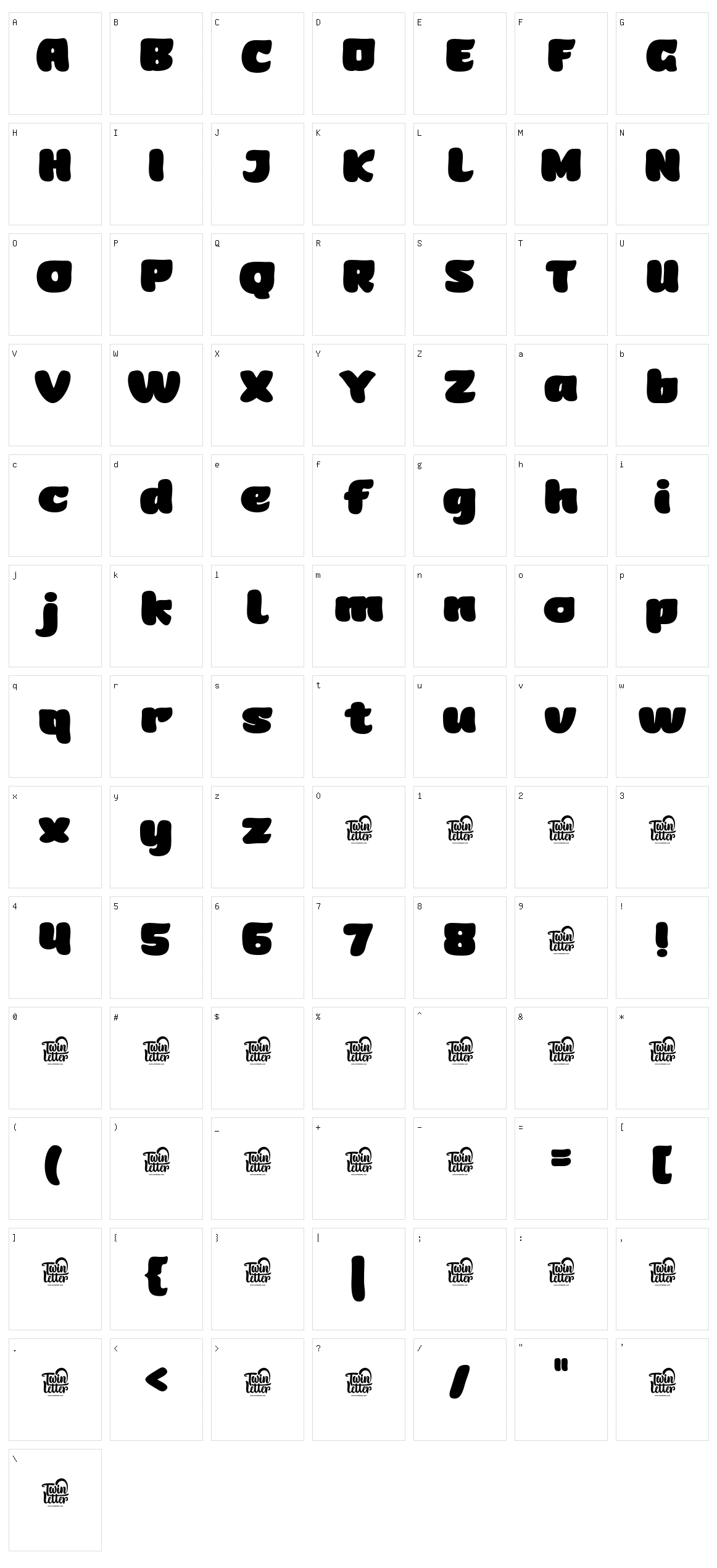 Rahido Character Set