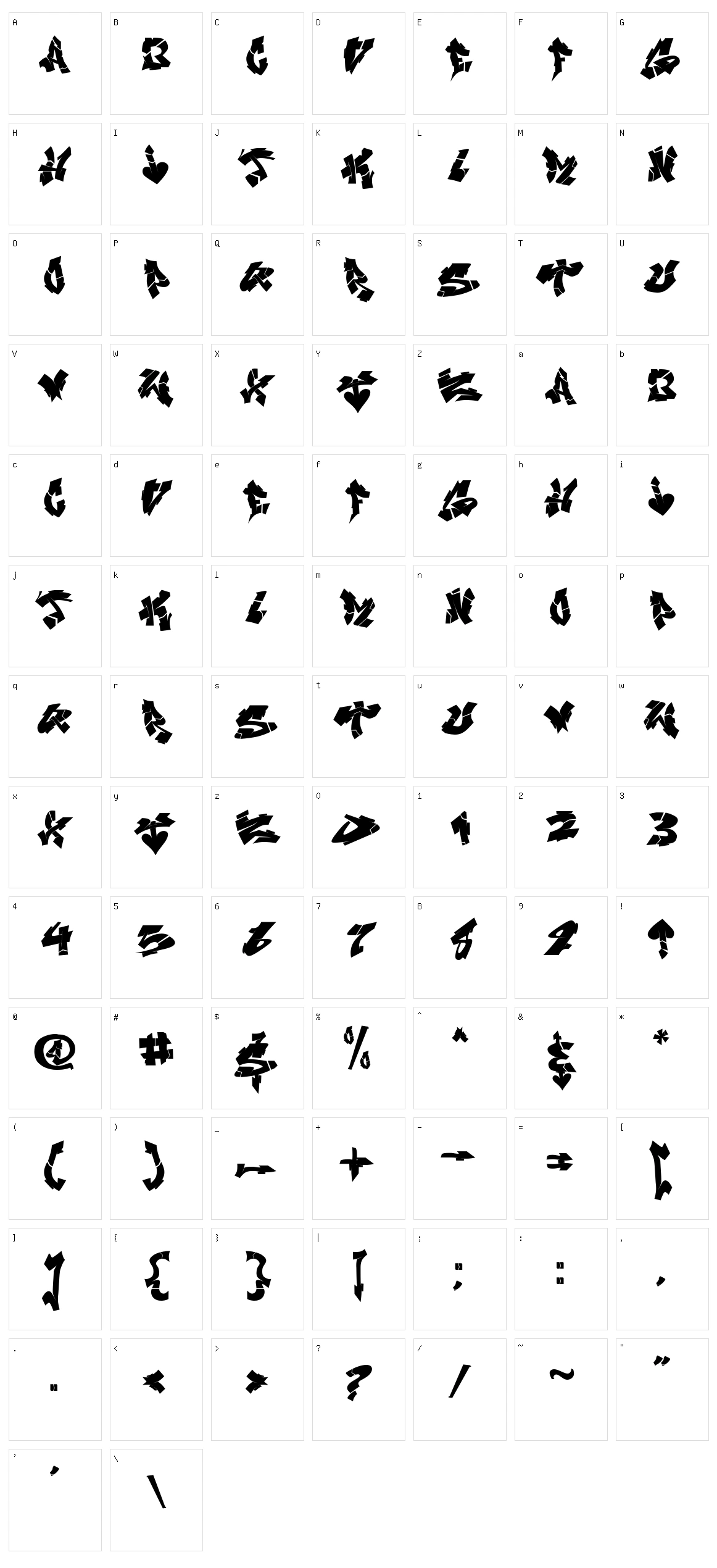 Night Vandals Character Set