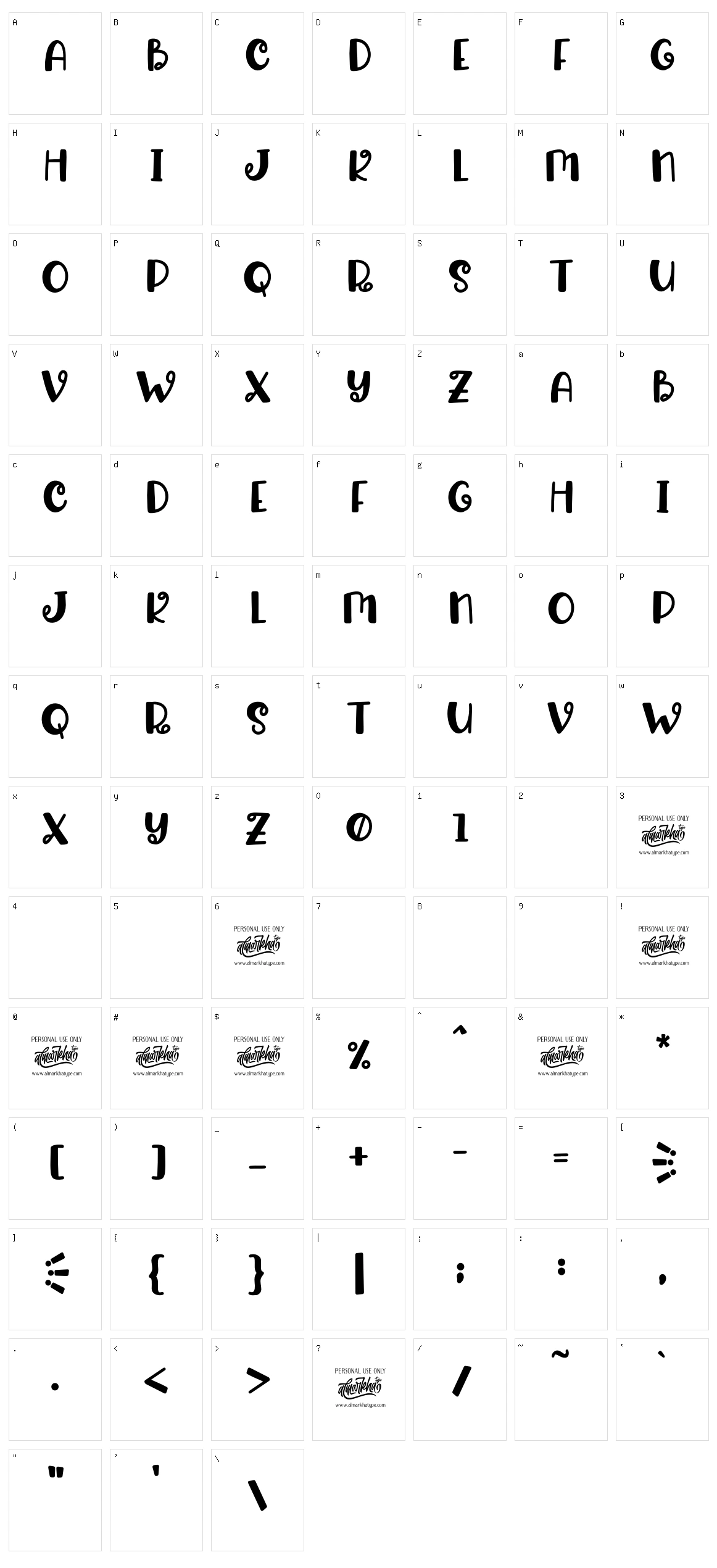 Rameline Character Set