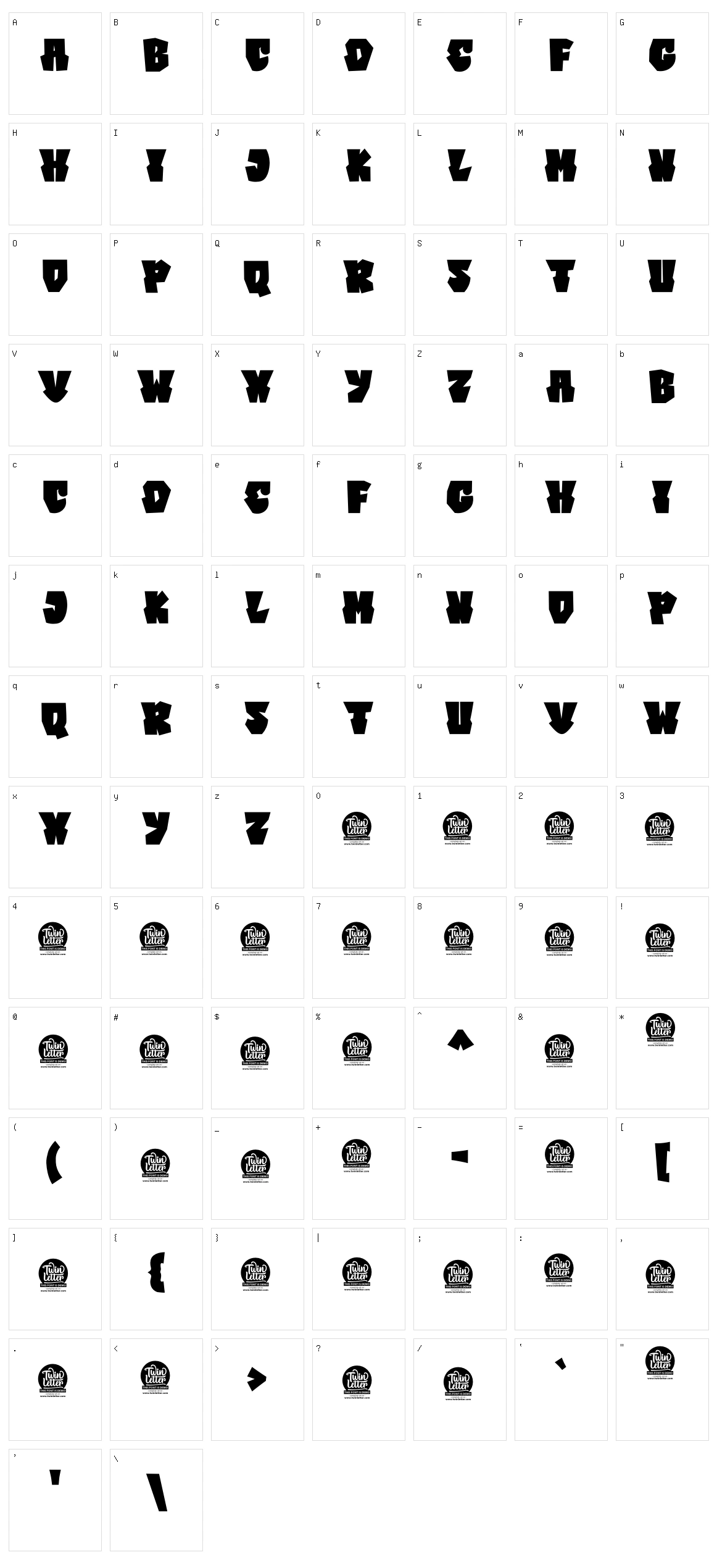 Caskey Character Set