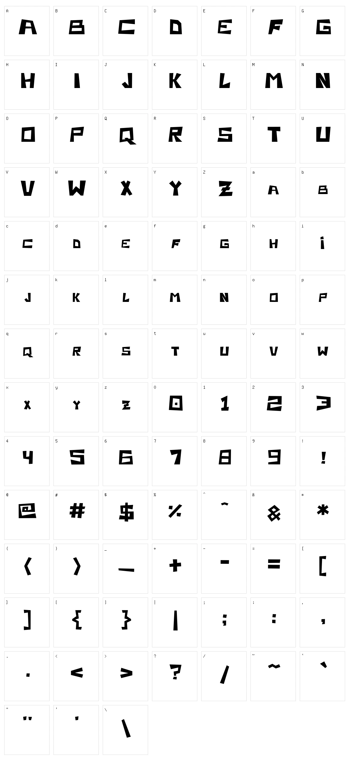 Retro Gaming Character Set