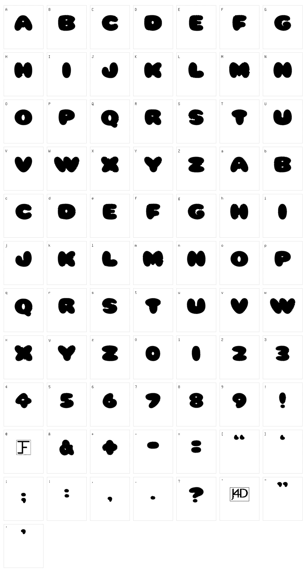 Ripple Character Set