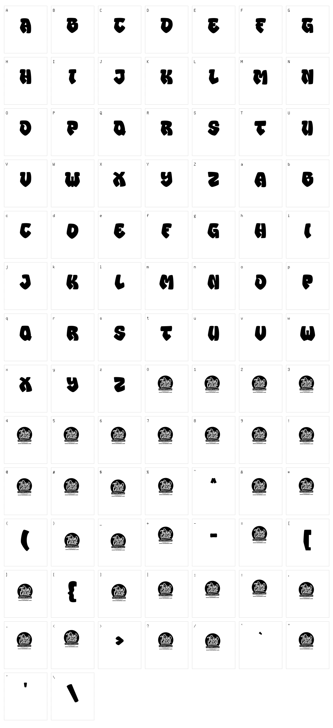 Mower Character Set