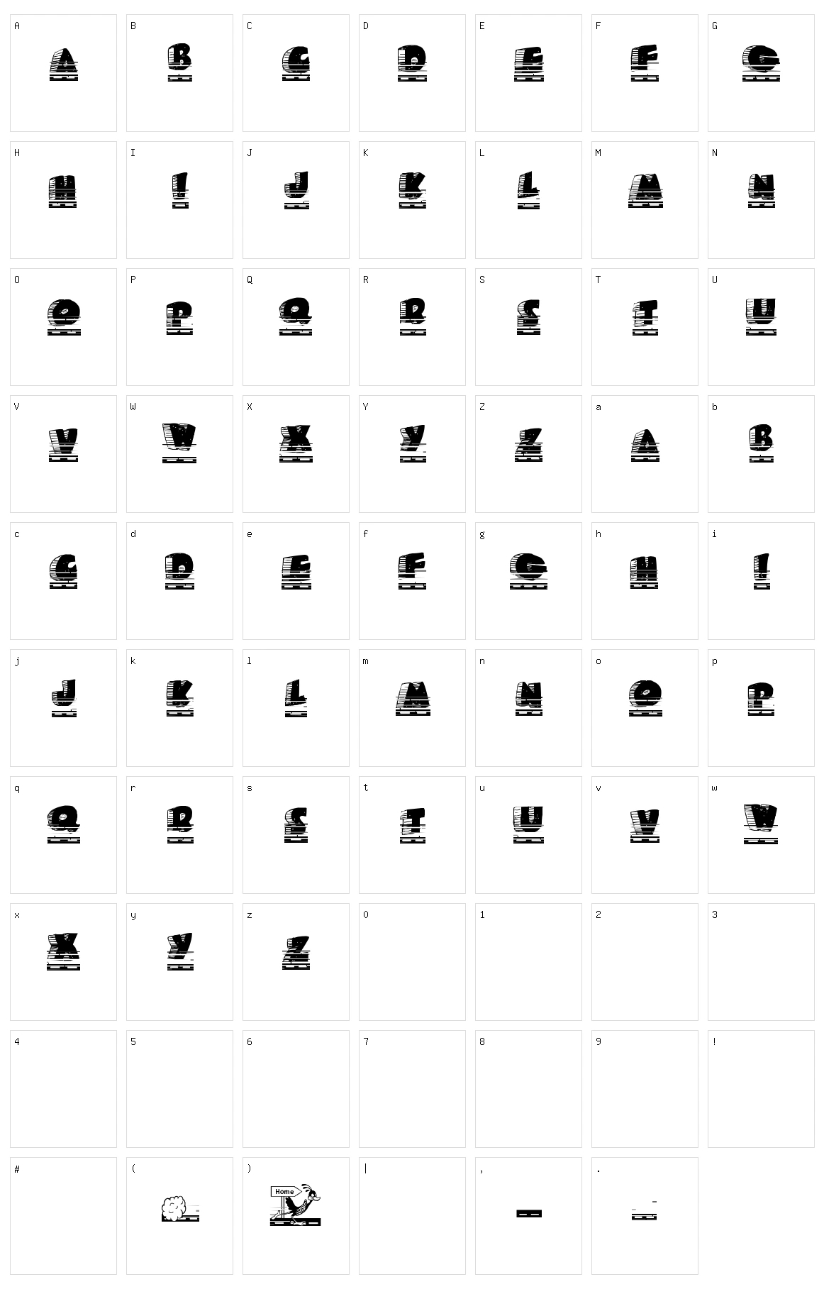 Roady Roadrunner Character Set