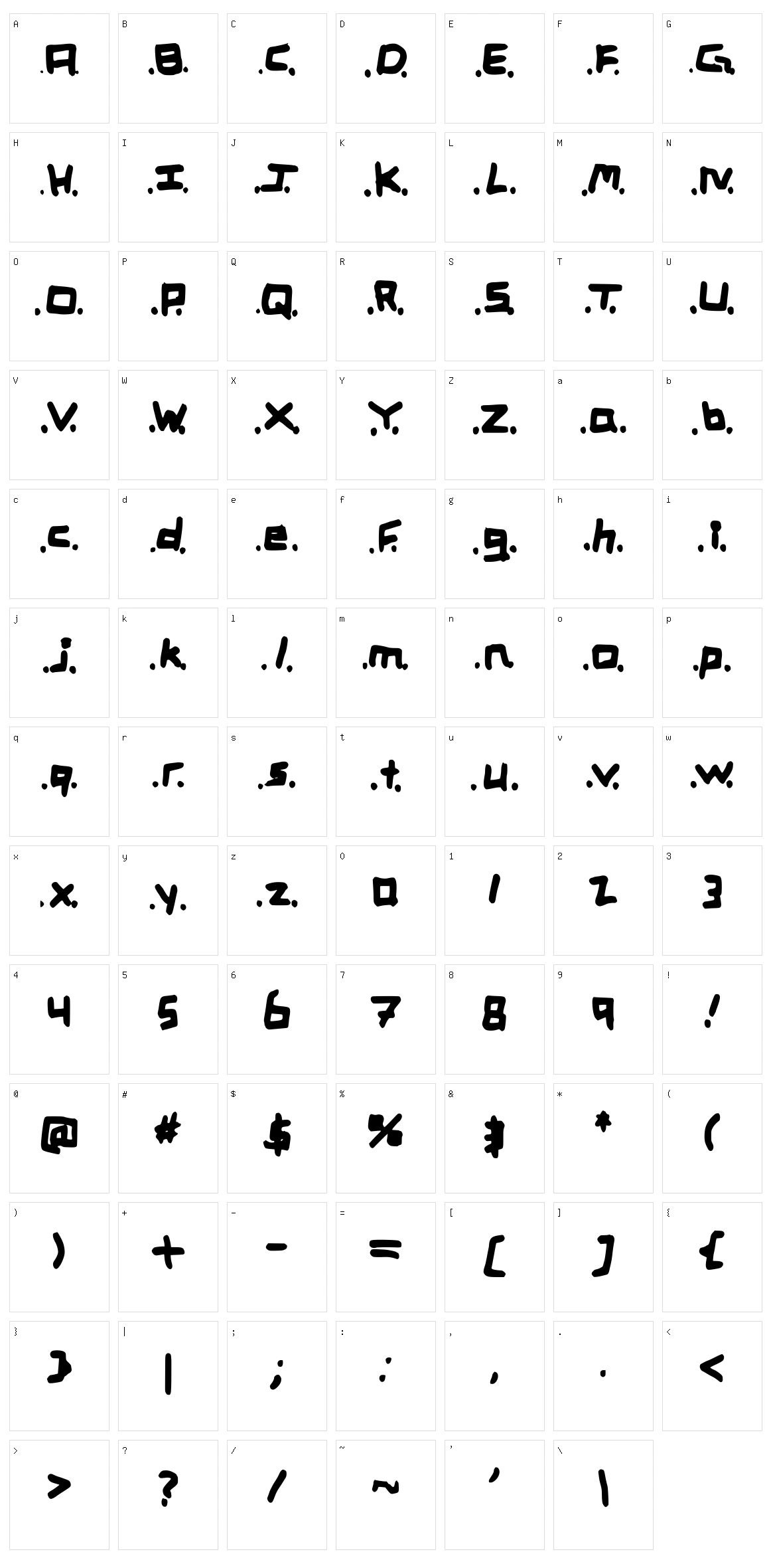 Robo Character Set