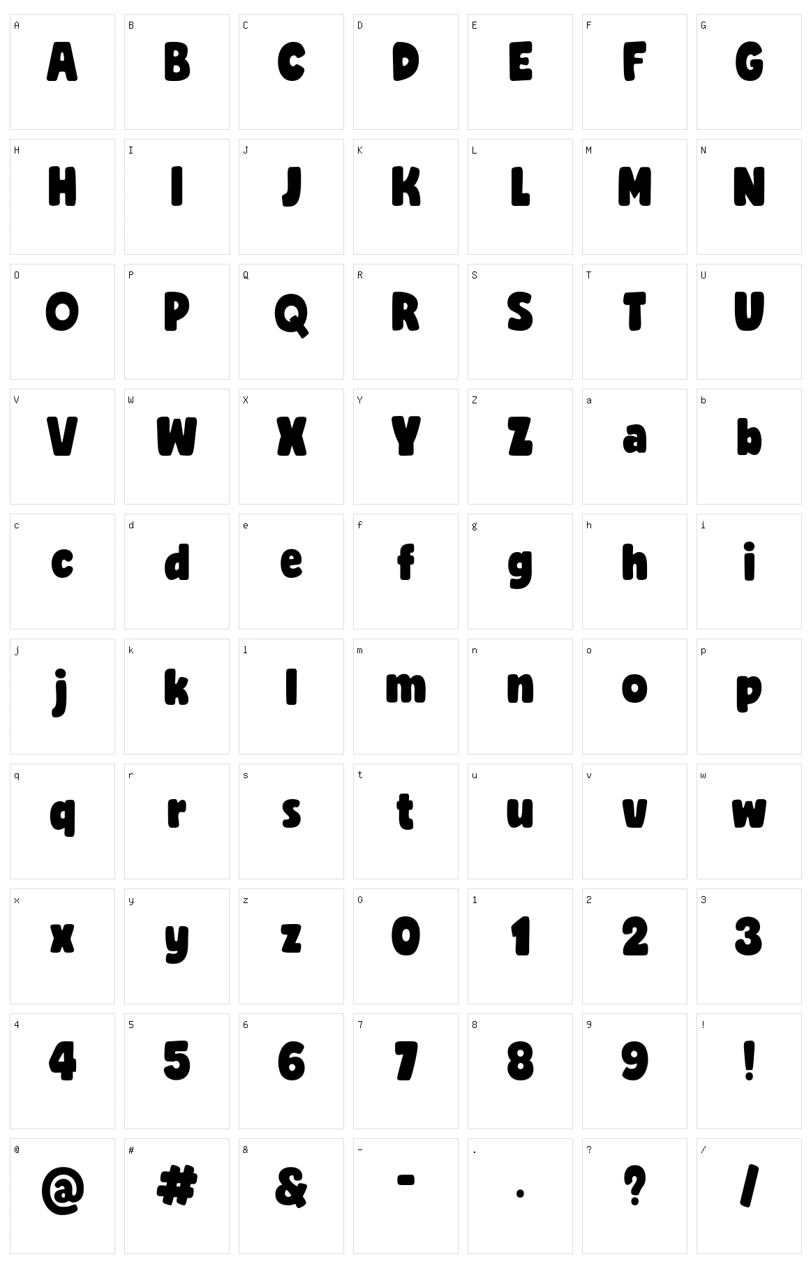 Rocco Character Set