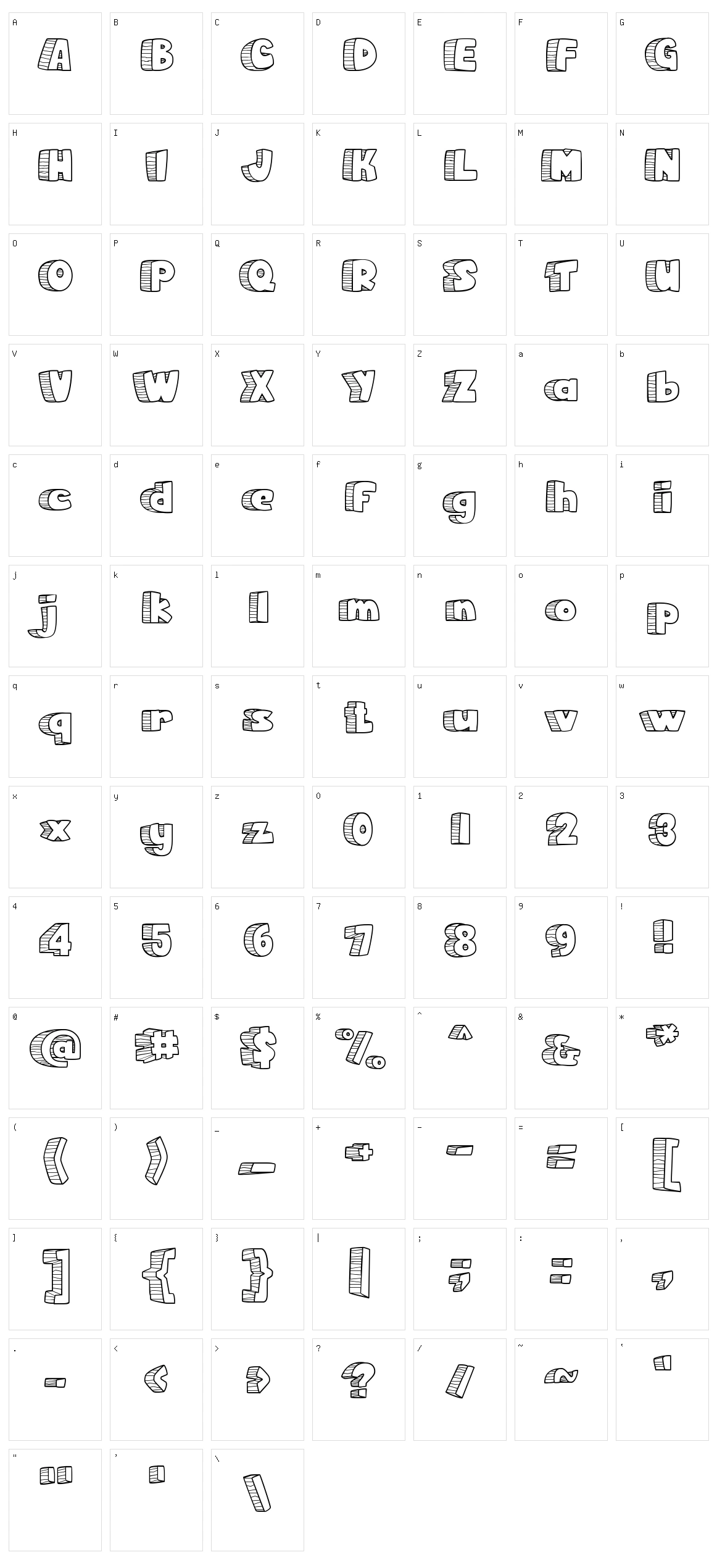 Rocky Age Character Set